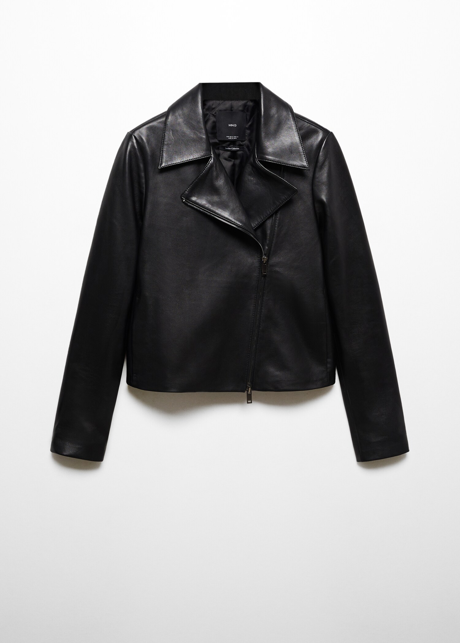 Leather biker jacket - Article without model