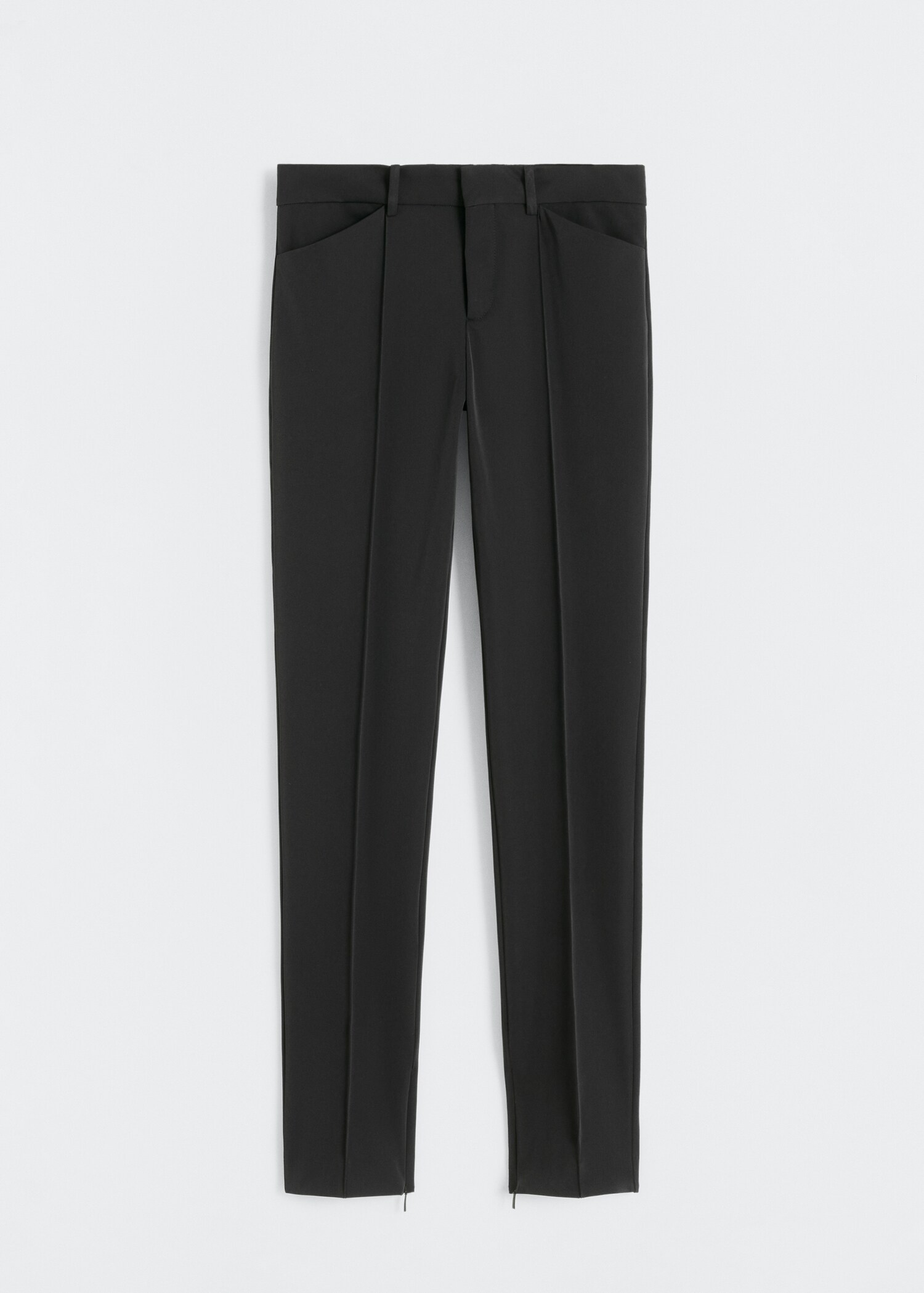 Pantaloni bordo inferiore zip - Articolo senza modello