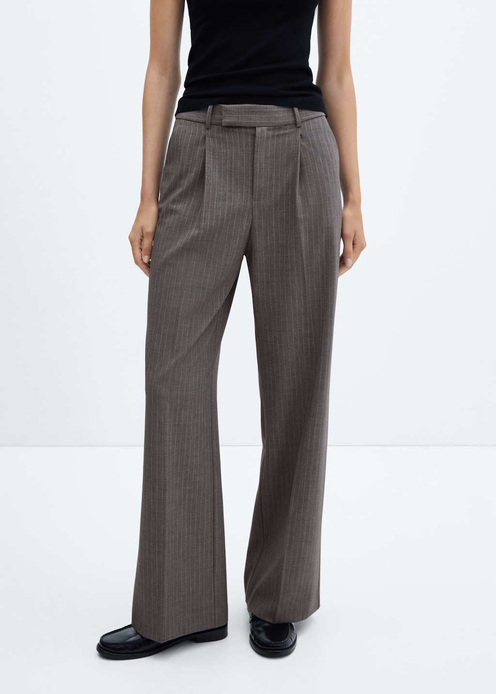 Pinstripe suit pants