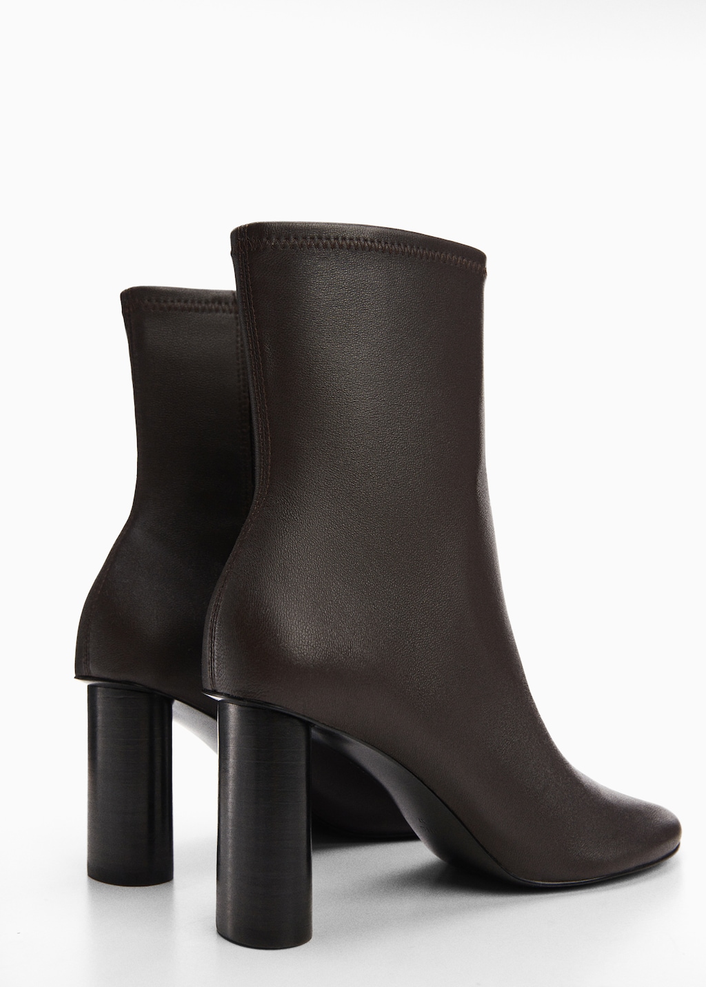 Rounded toe leather ankle boots Women MANGO OUTLET United Kingdom