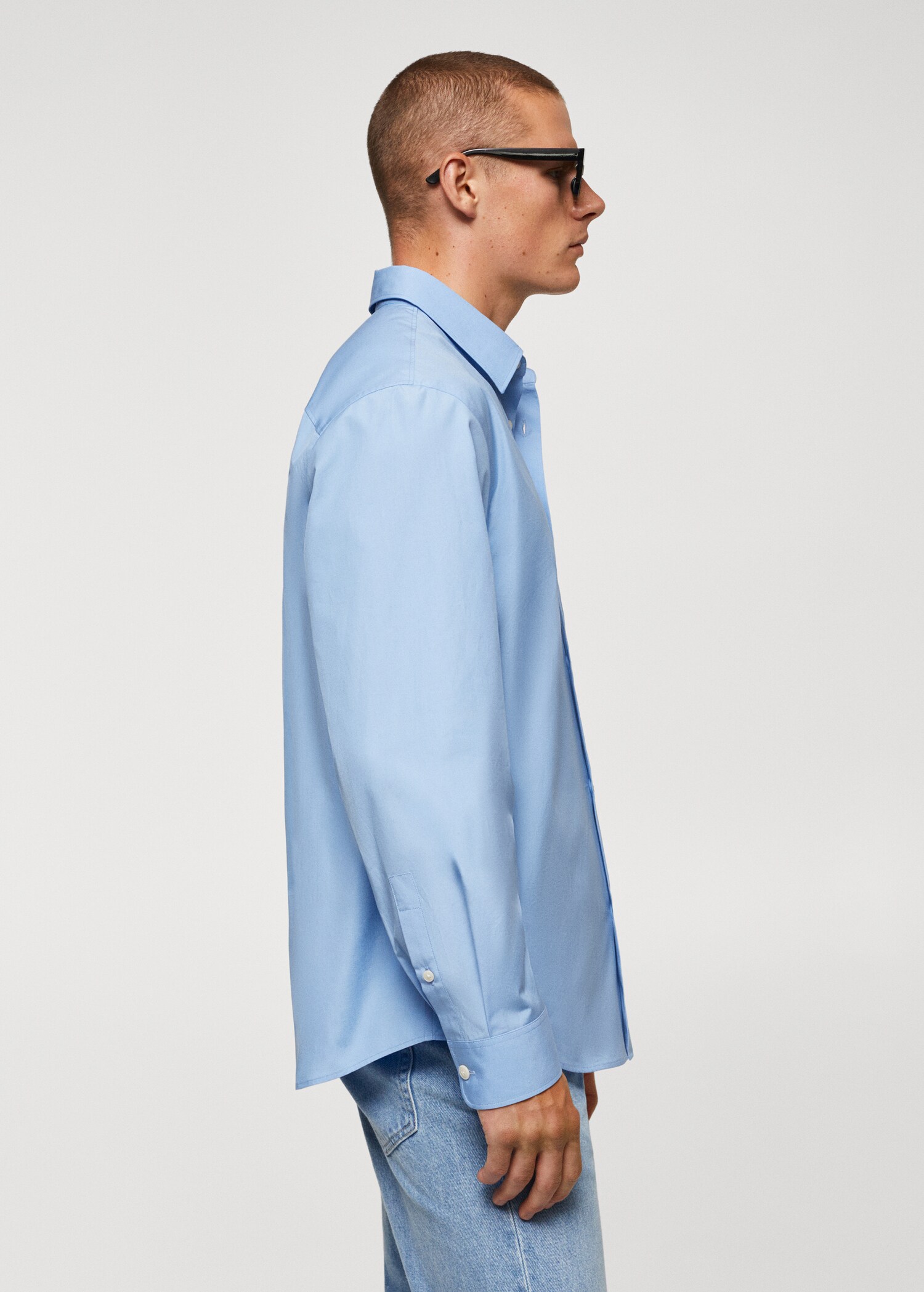 Relaxed Fit-Baumwollhemd mit Tasche - Detail des Artikels 2