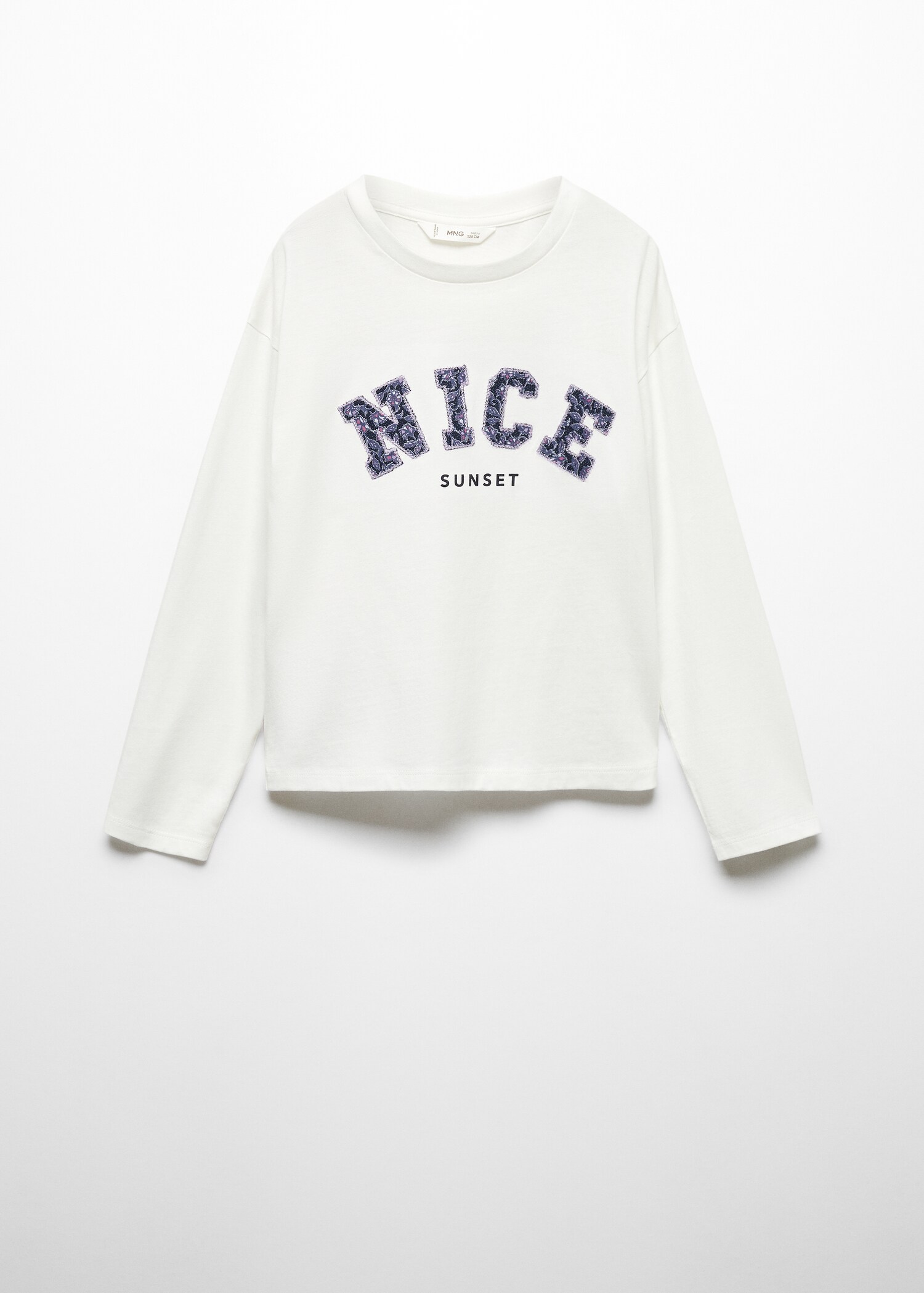 Embroidered long-sleeved t-shirt - Article without model