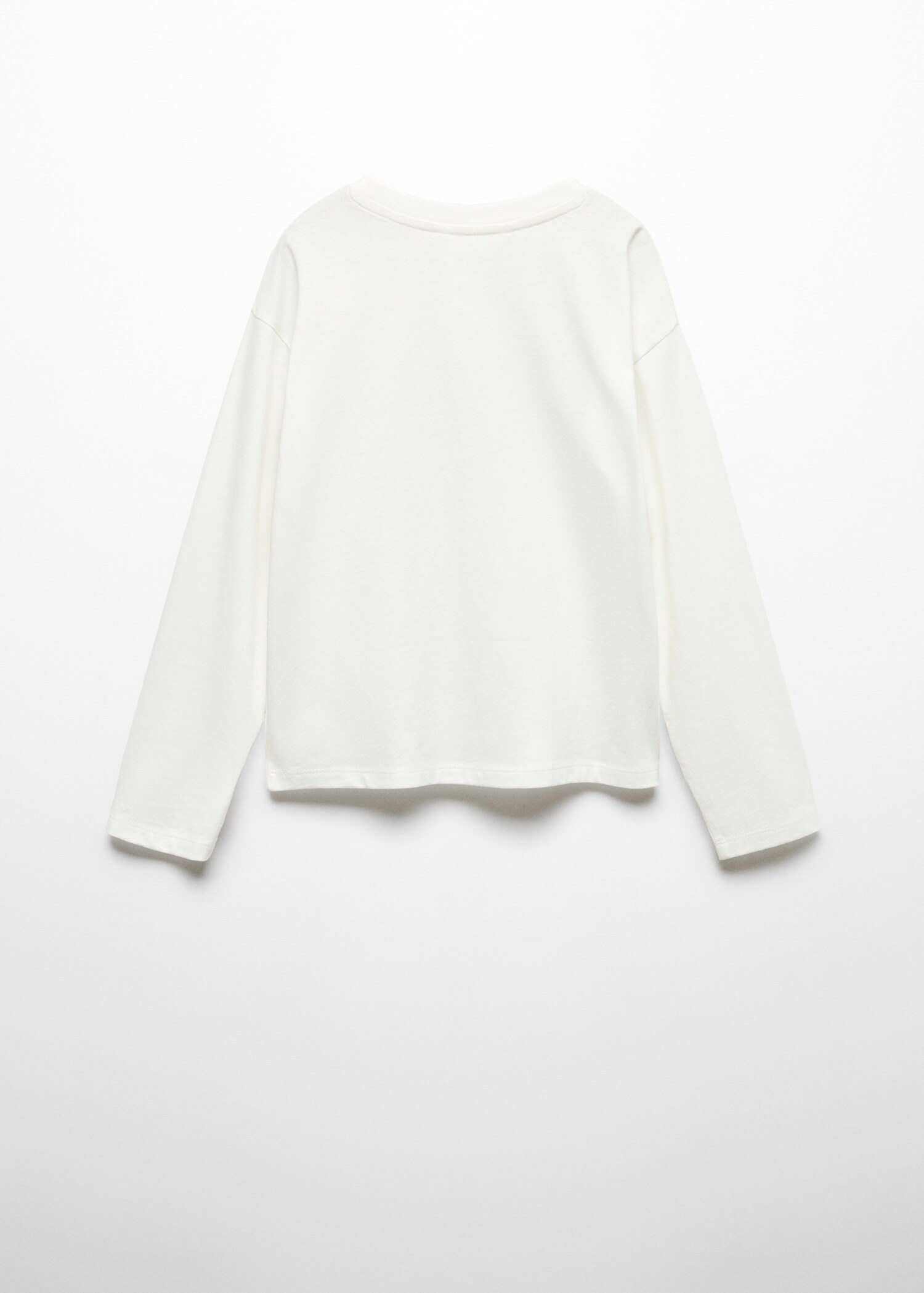 Embroidered long-sleeved t-shirt - Reverse of the article