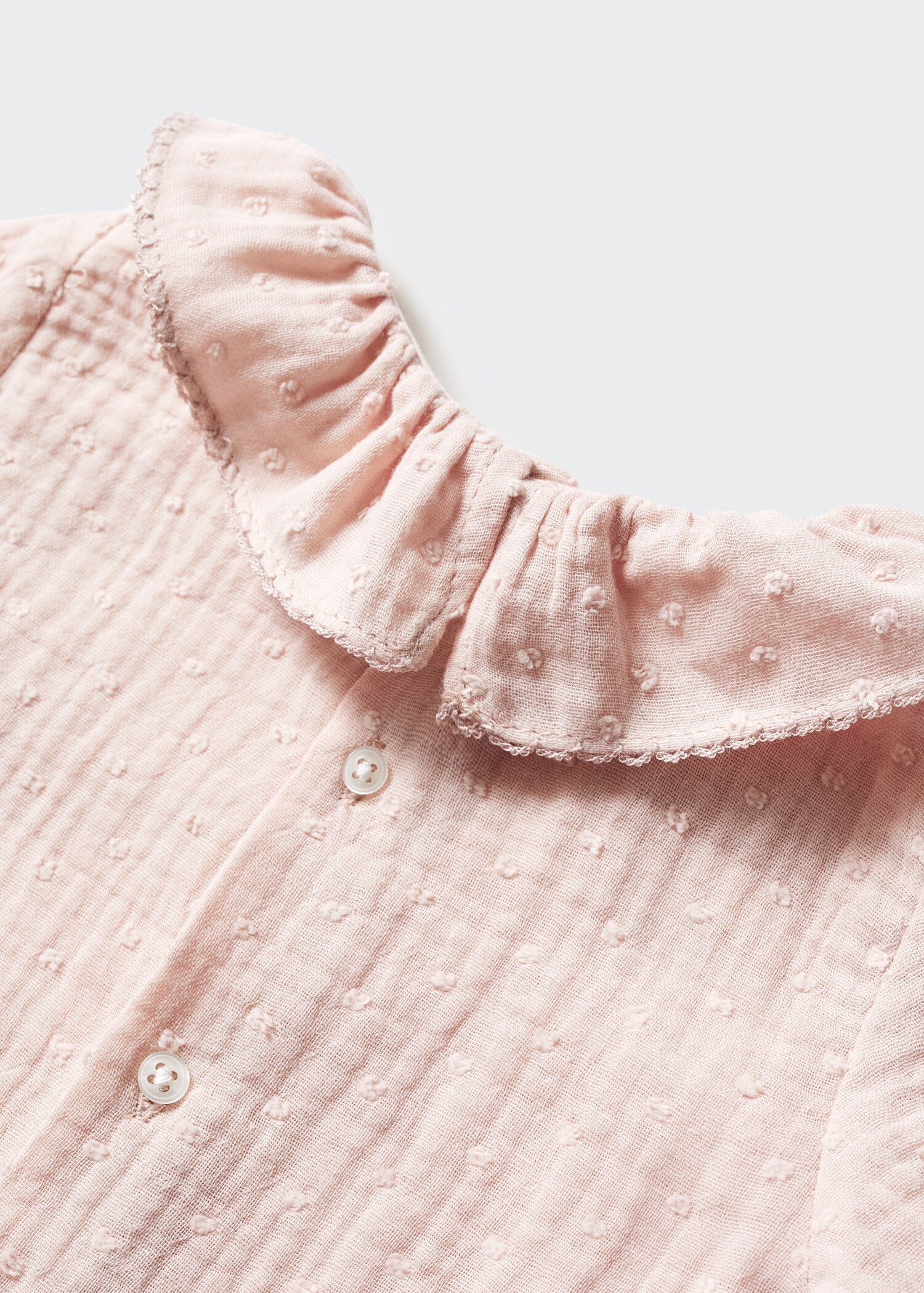Blusa cotone collo babydoll - Dettaglio dell'articolo 0