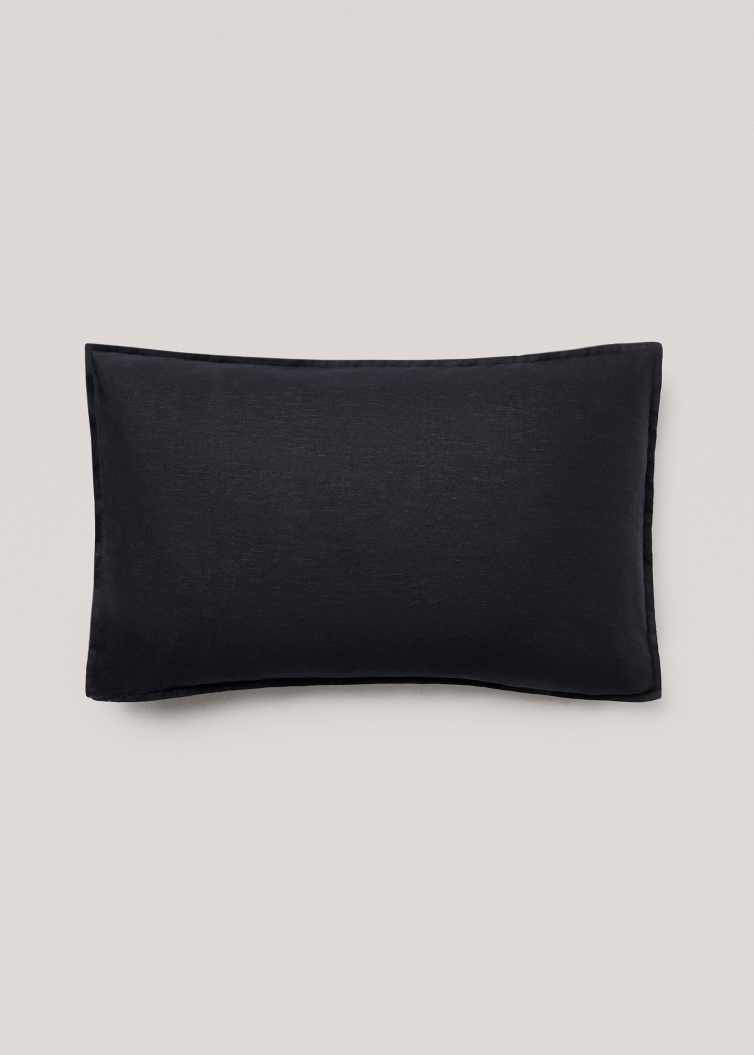 Capa de almofada decorativa de 100% linho 50 x 70 cm - Artigo sem modelo
