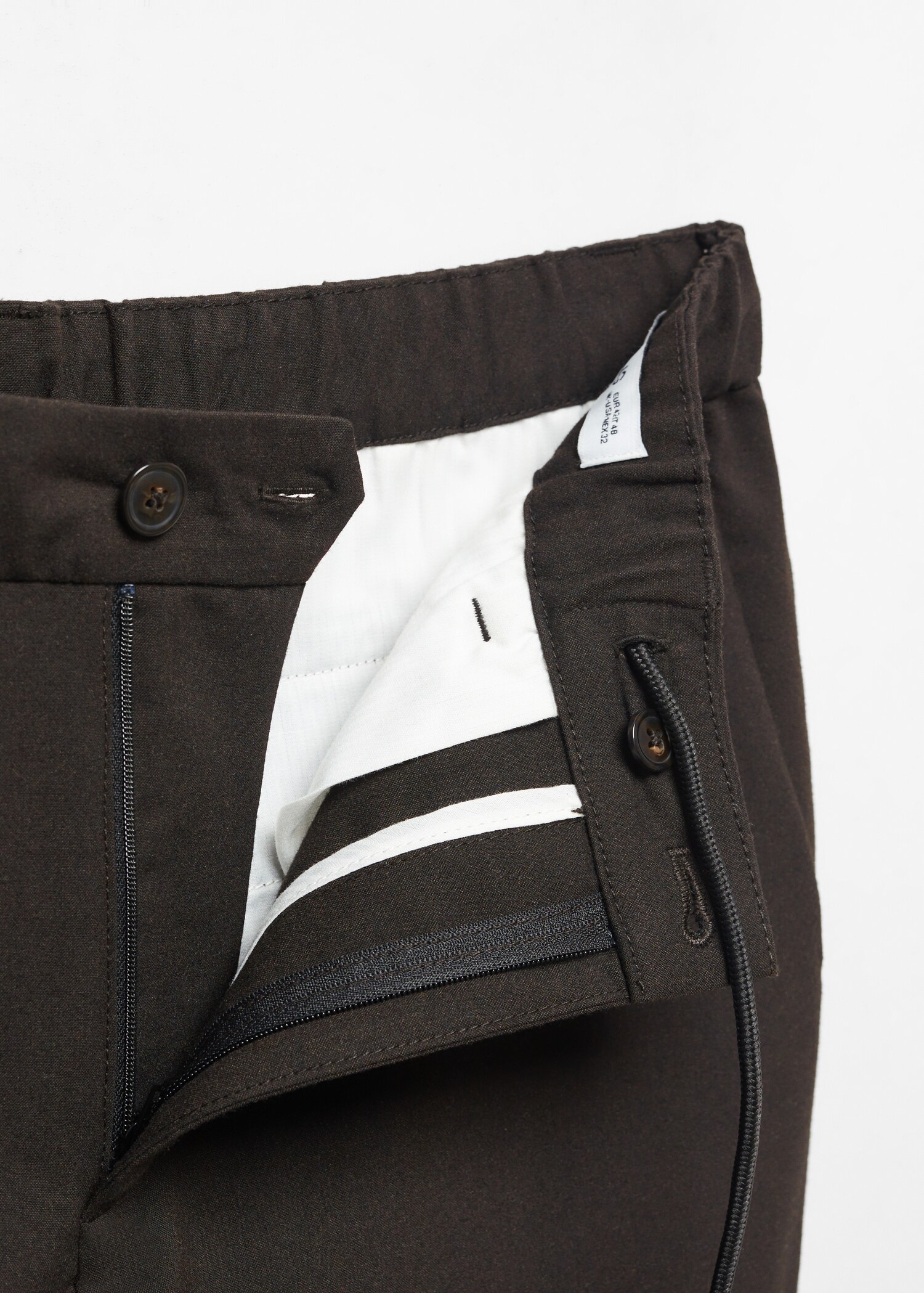 Calças jogger slim fit com cordão - Pormenor do artigo 8