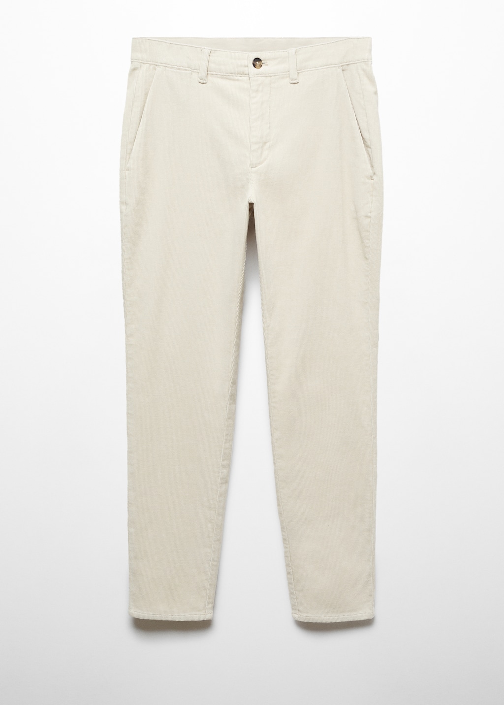 Corduroy slim fit cropped trousers Men MANGO OUTLET United Kingdom