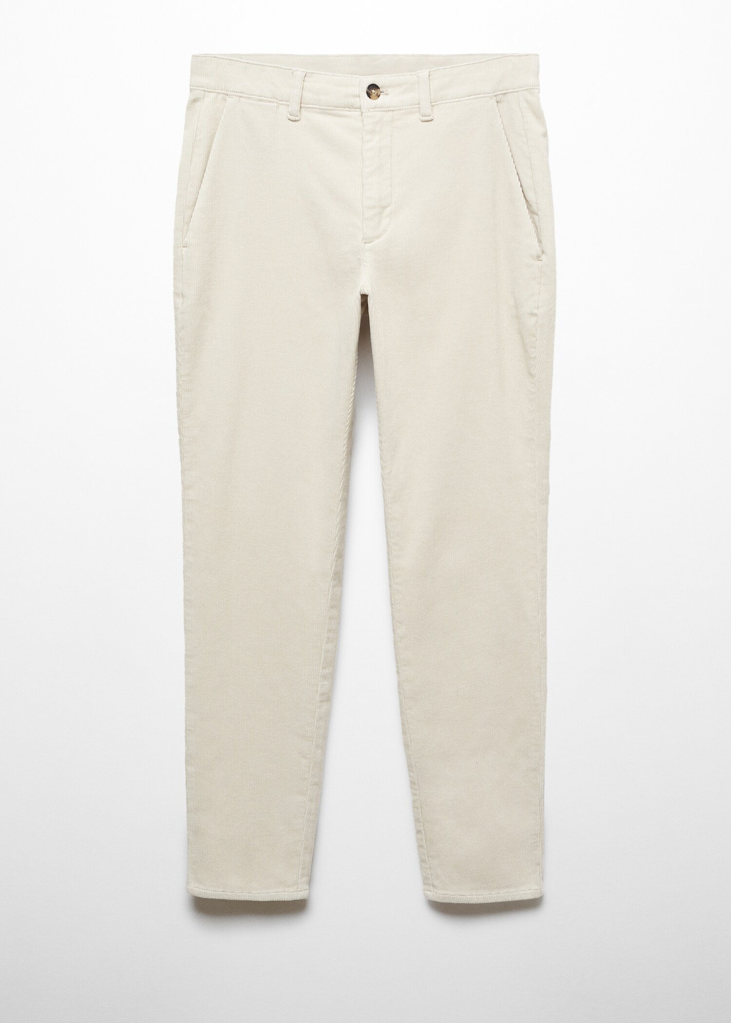 Corduroy slim-fit cropped trousers - Article without model