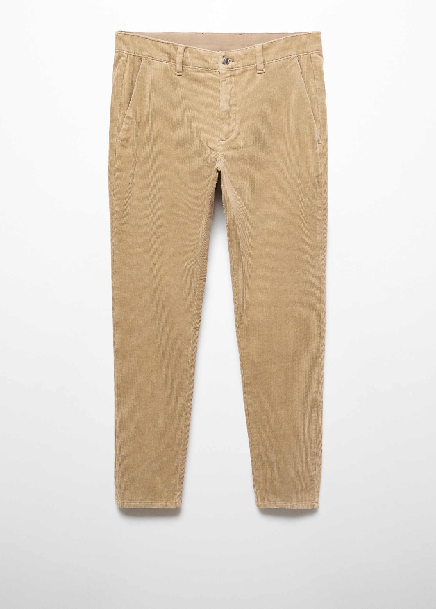 Corduroy slim-fit cropped trousers - Article without model