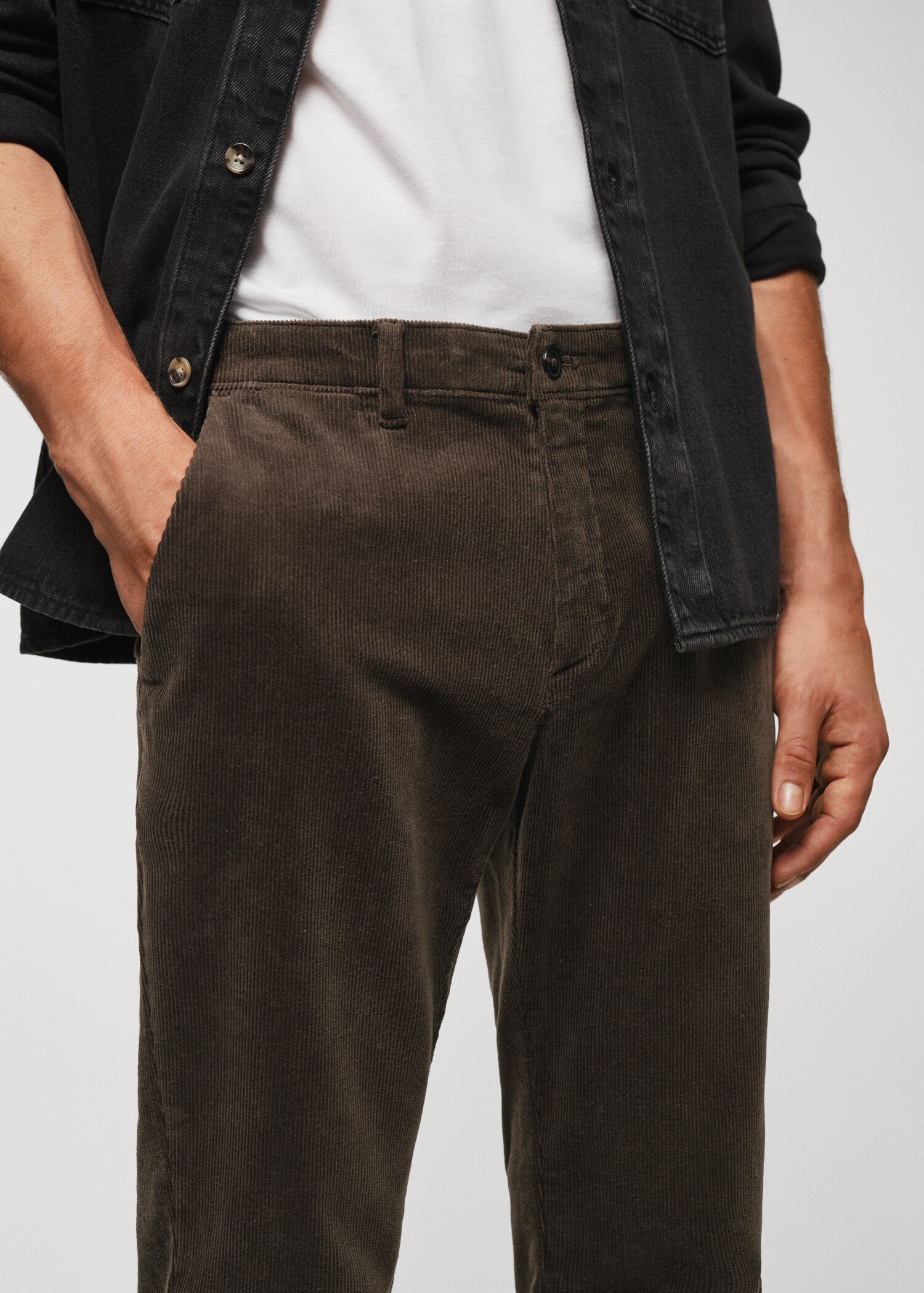 Kort slim fit-byxa - Detaljer om artikeln 1