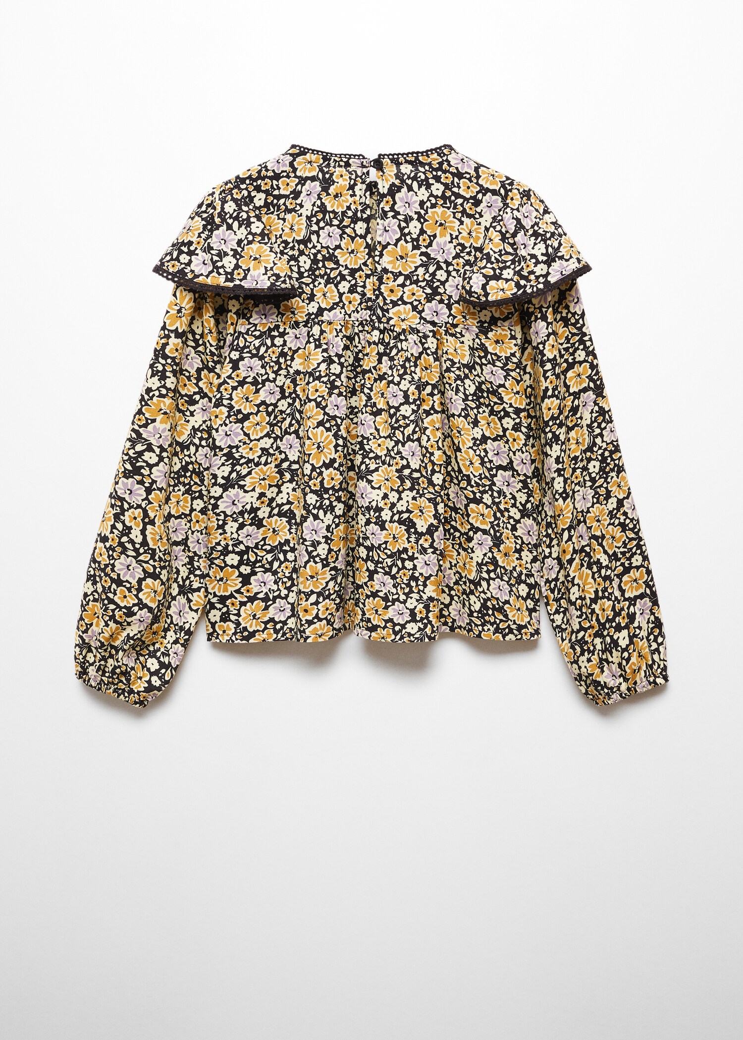 Bluse mit Blumenmuster - Rückseite des Artikels