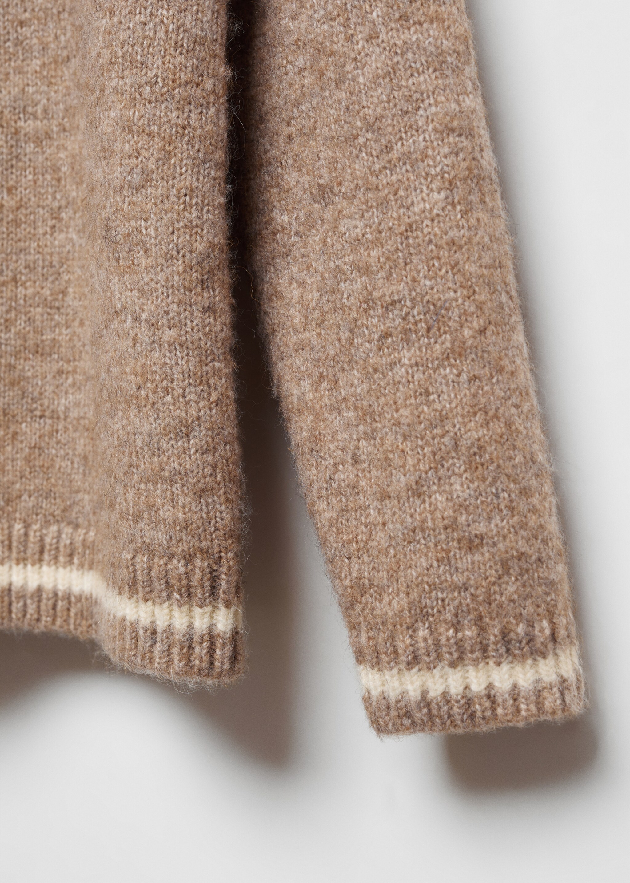 Knit sweater - Details of the article 8, Brown. Ref: 57046721-00.