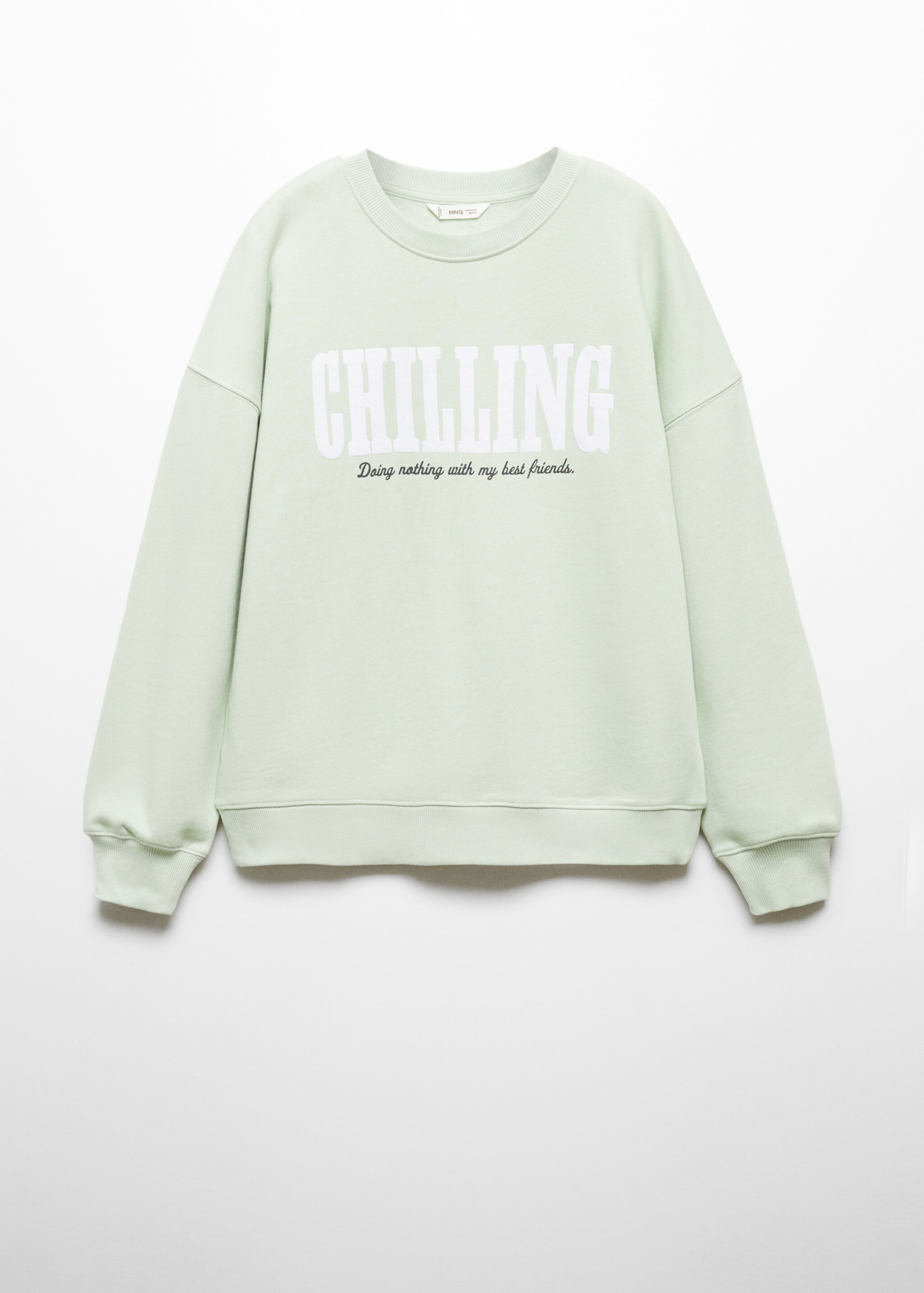 Printed message sweatshirt - Article without model