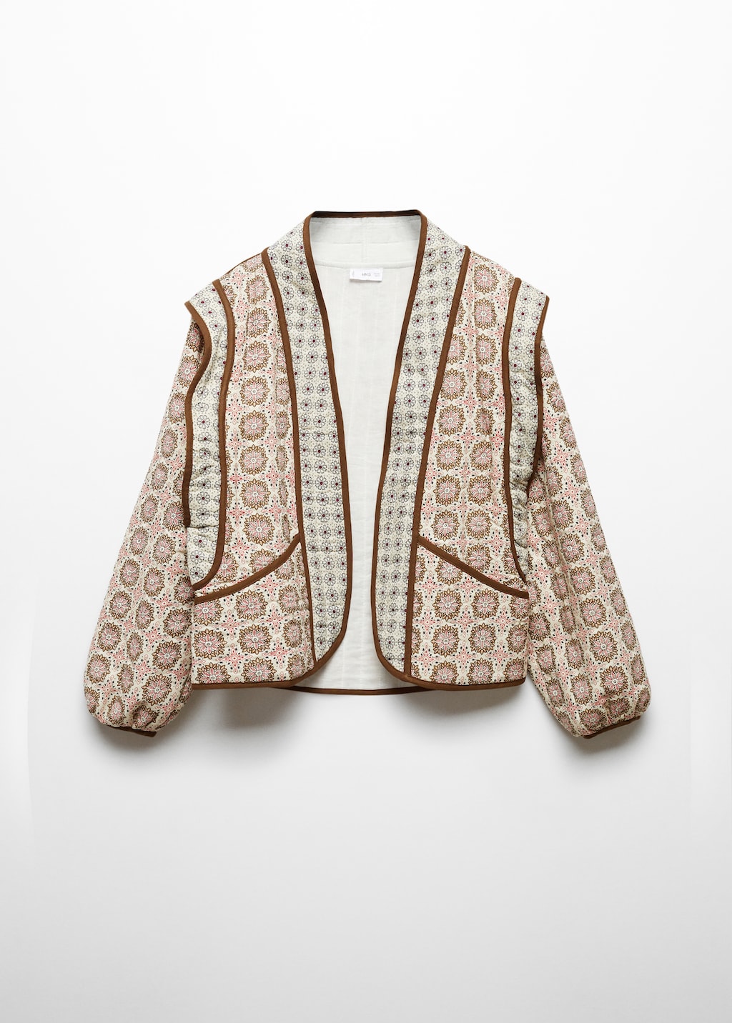 Printed quilted jacket Girls MANGO OUTLET United Kingdom