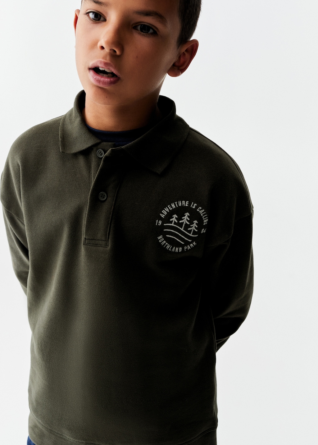 Boys polo sweatshirt outlet