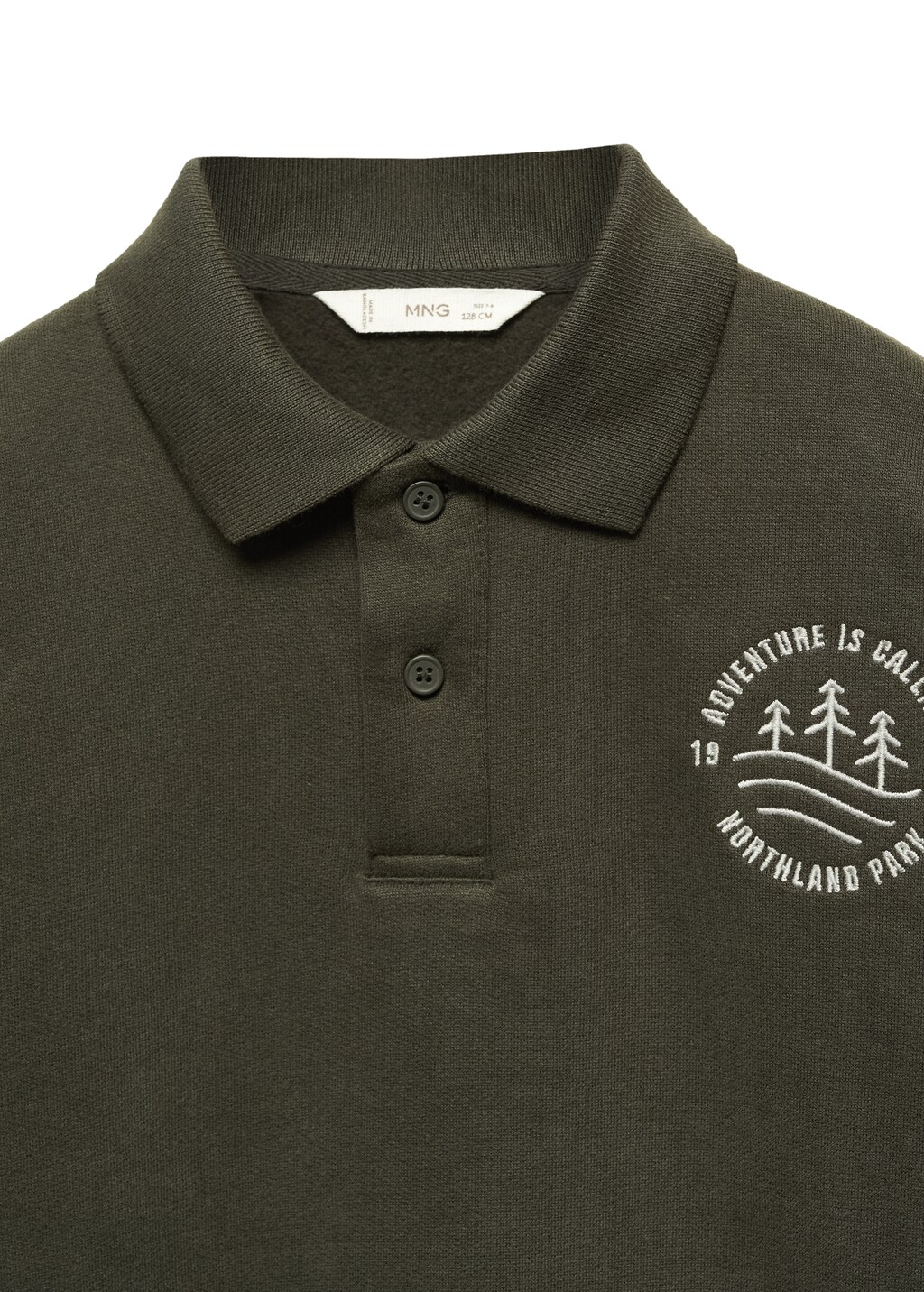 Polo sweatshirt with message - Boys | MANGO OUTLET USA