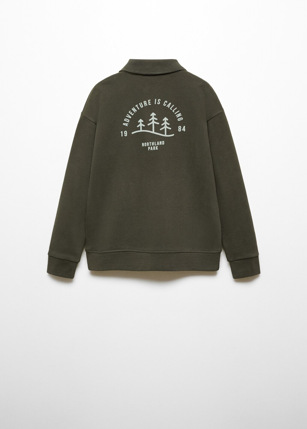 【美品】Embroidery Polo Sweatshirt ZARA PATCH POLO SWEATSHIRT 🔖Polo sweatshirt made from a