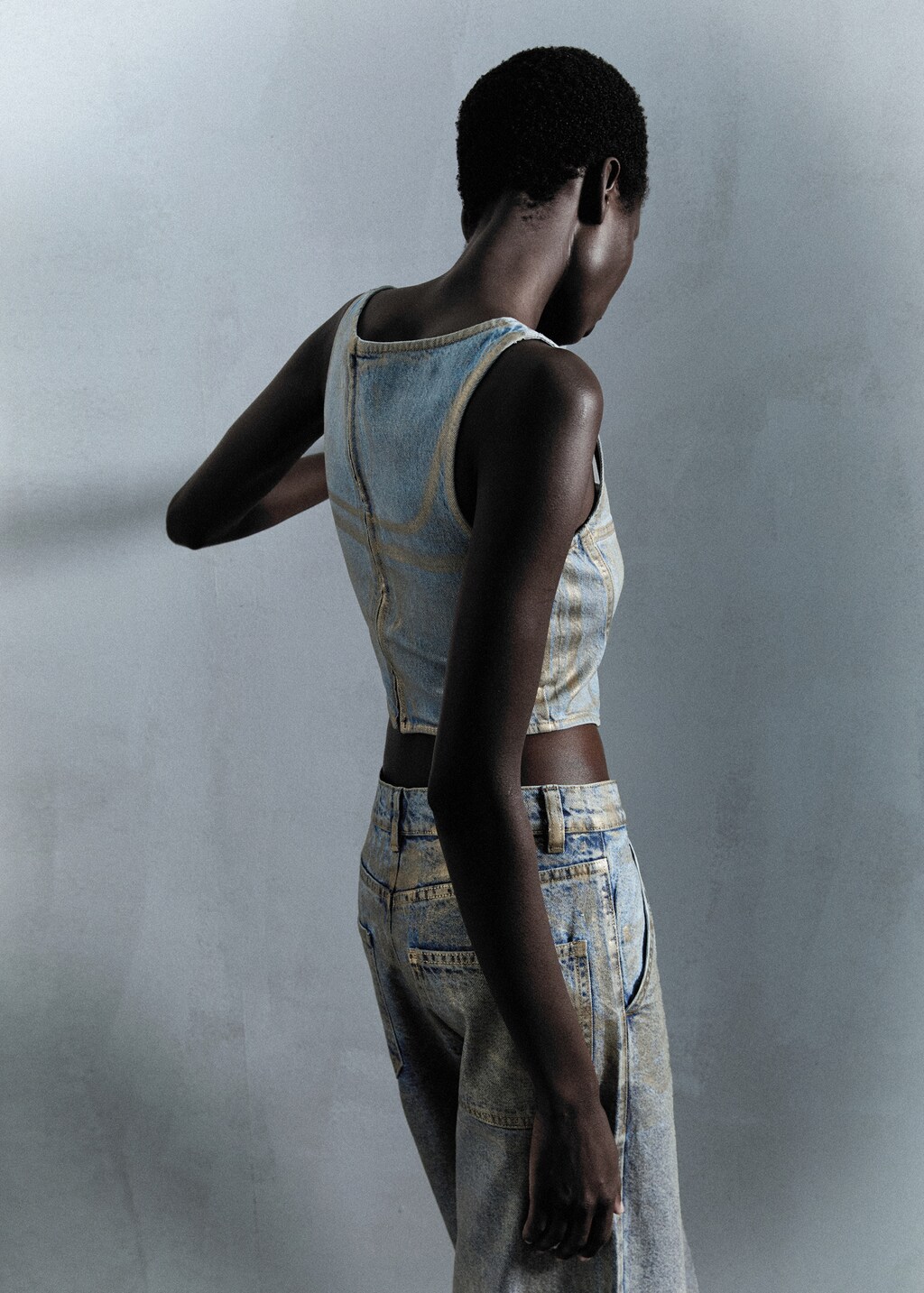 トップス MINED ステッチデザインニットトップス｜WOMEN｜250ISB70-299B｜AZUL