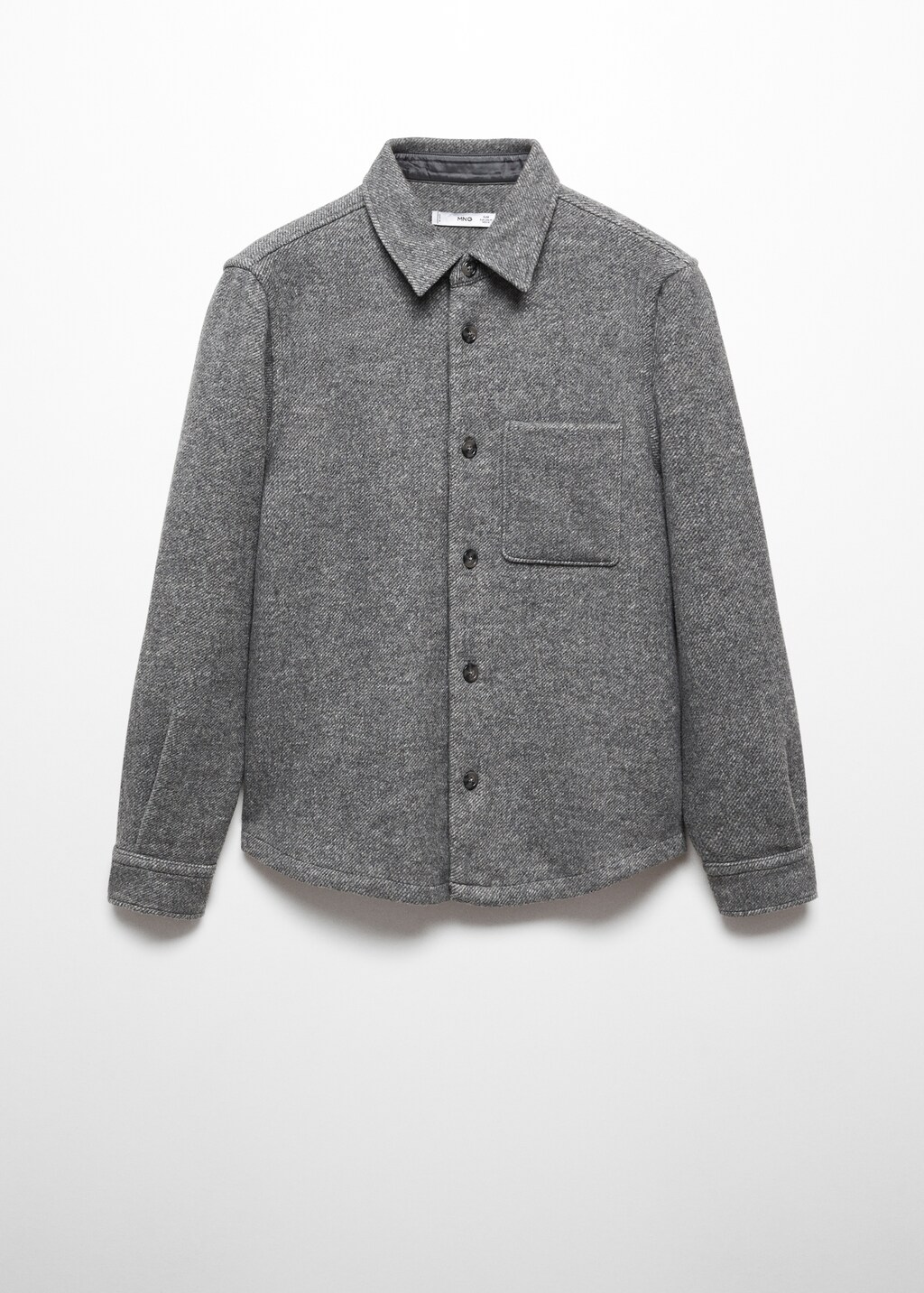 Wool overshirt with pocket - Men | MANGO OUTLET USA Wool overshirt with pocket - Men | MANGO OUTLET USA