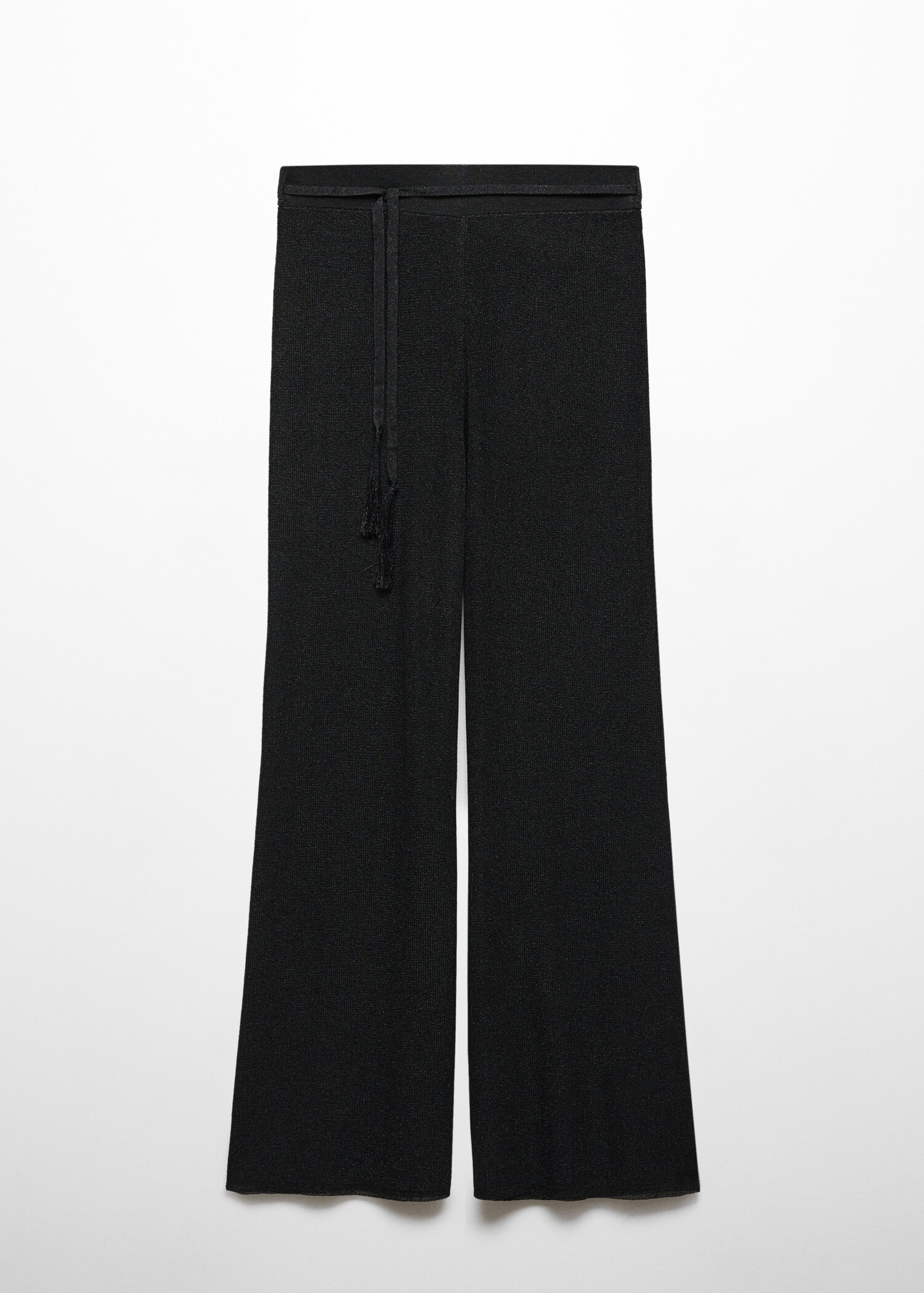 Lurex-knit flared trousers - Article without model