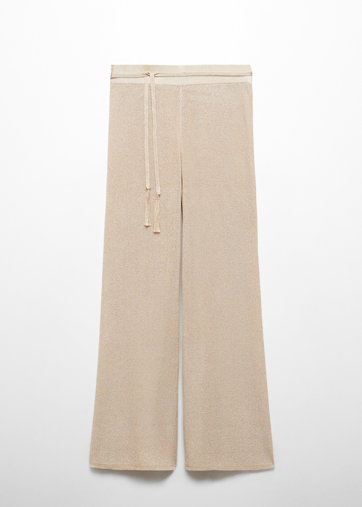Lurex-knit flared trousers - Article without model