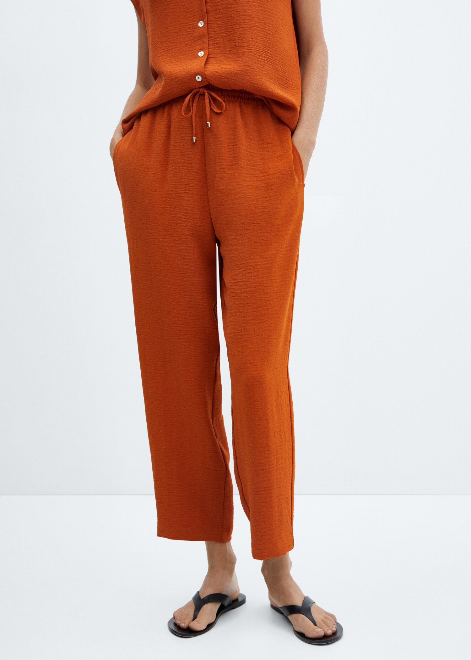 Flowy jogger pants - Medium plane