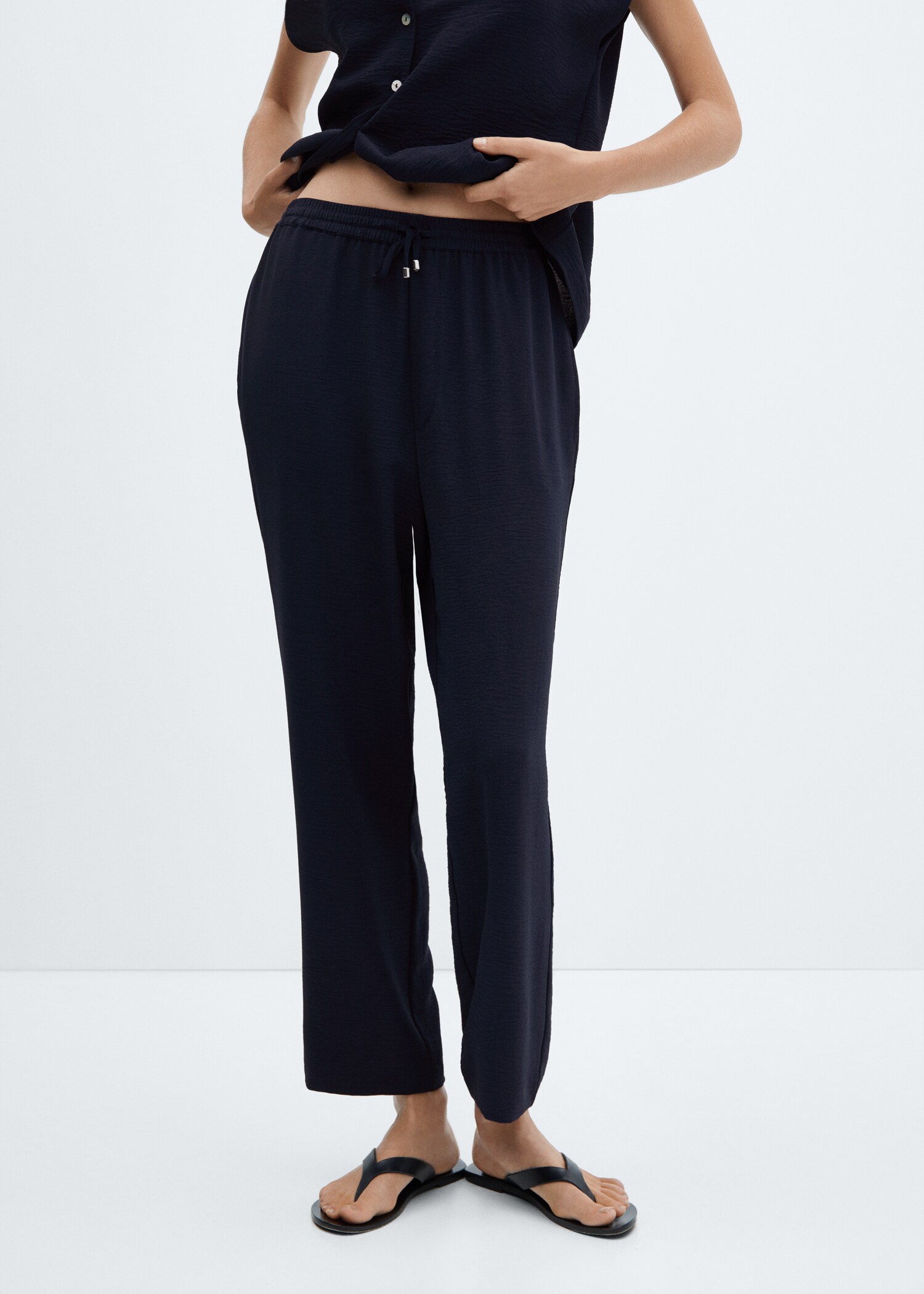Flowy jogger pants - Medium plane