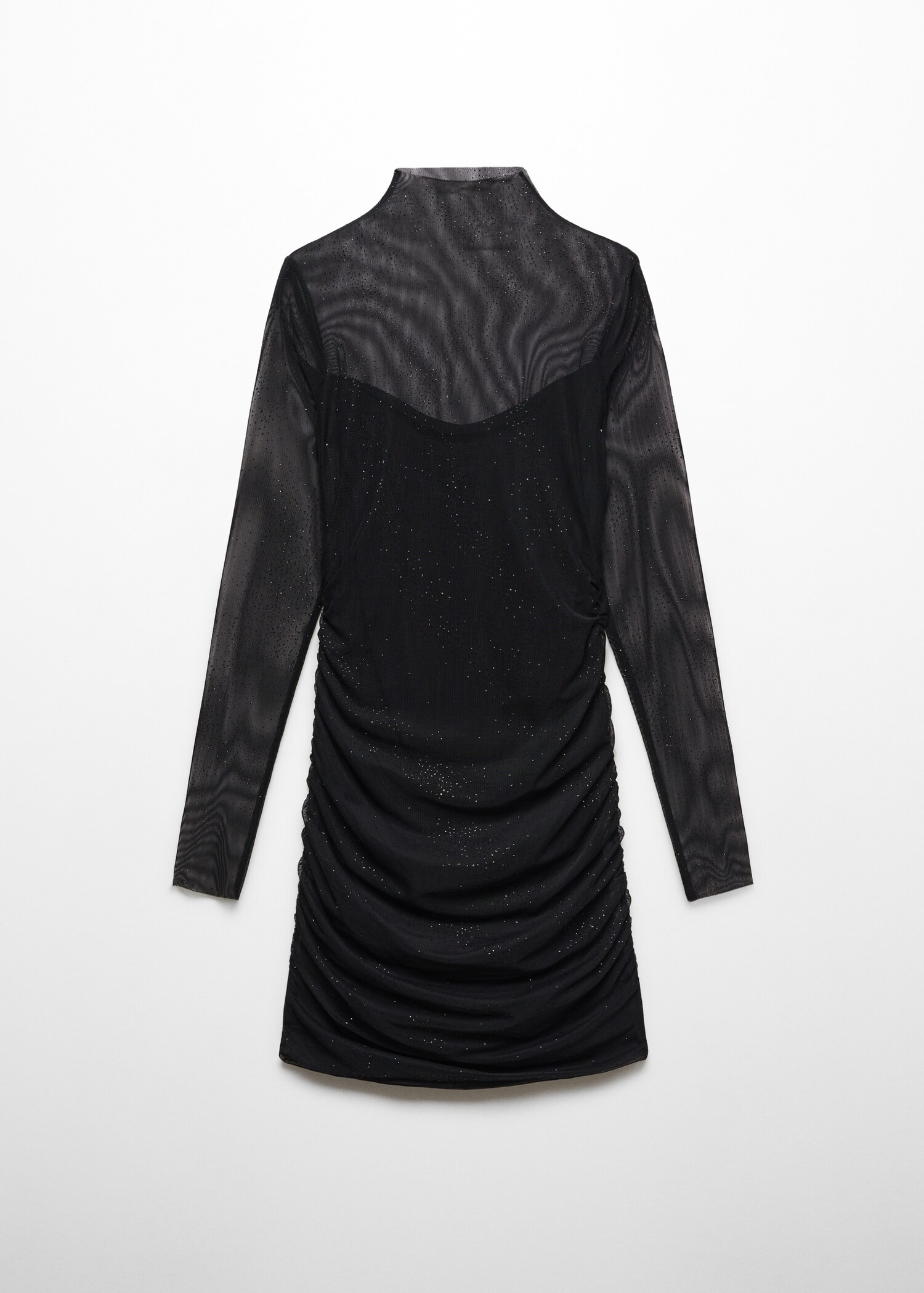 Vestito drappeggiato lucido - Articolo senza modello