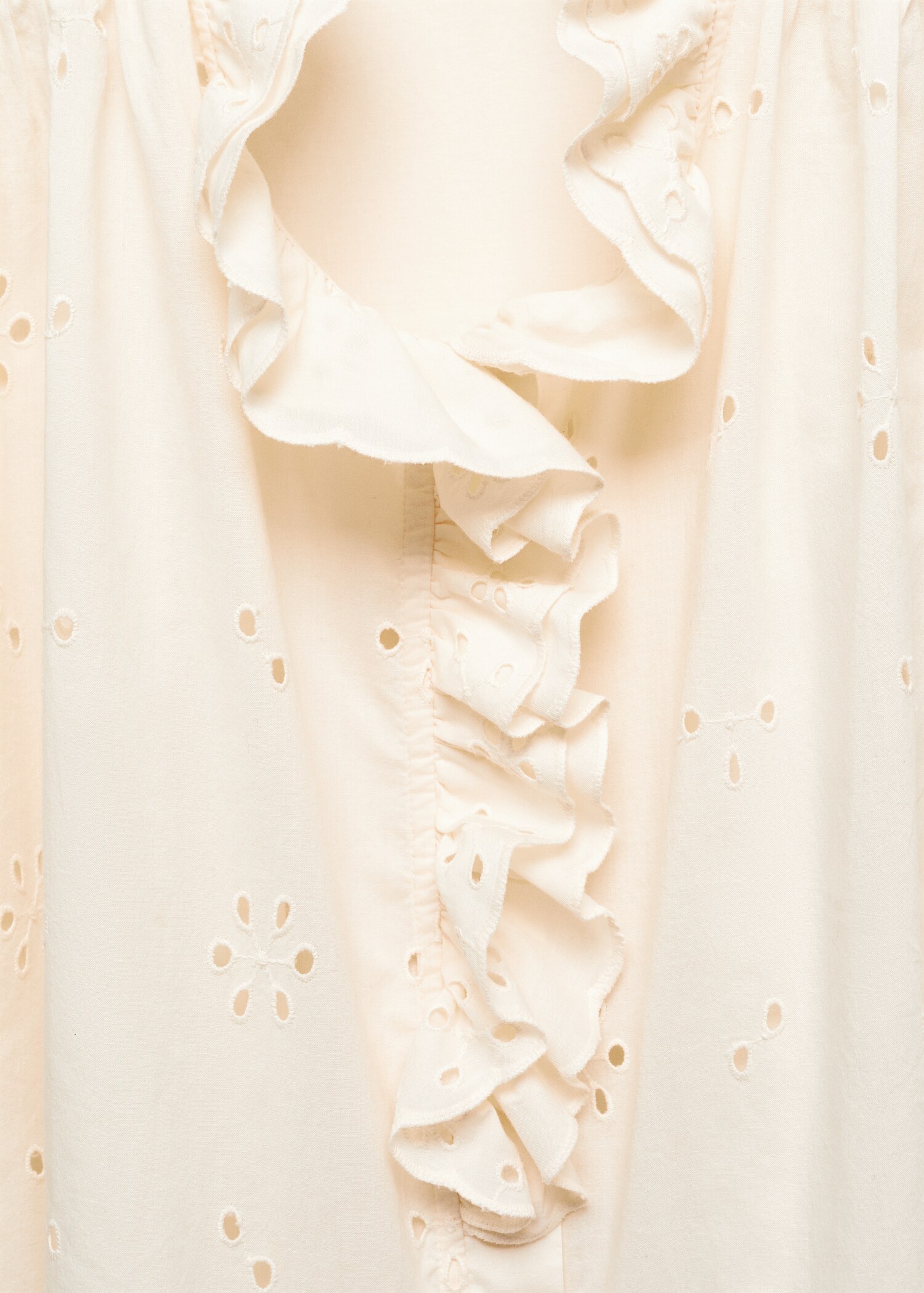 Openwork shirt with ruffle detail - Details of the article 8
