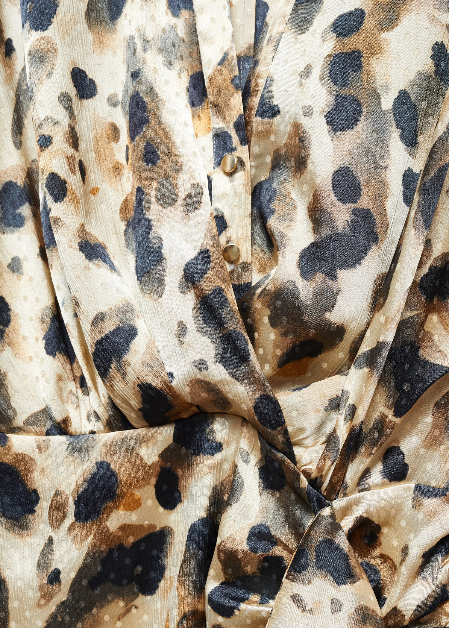 Satinerad leopardmönstrad klänning - Detaljer om artikeln 8