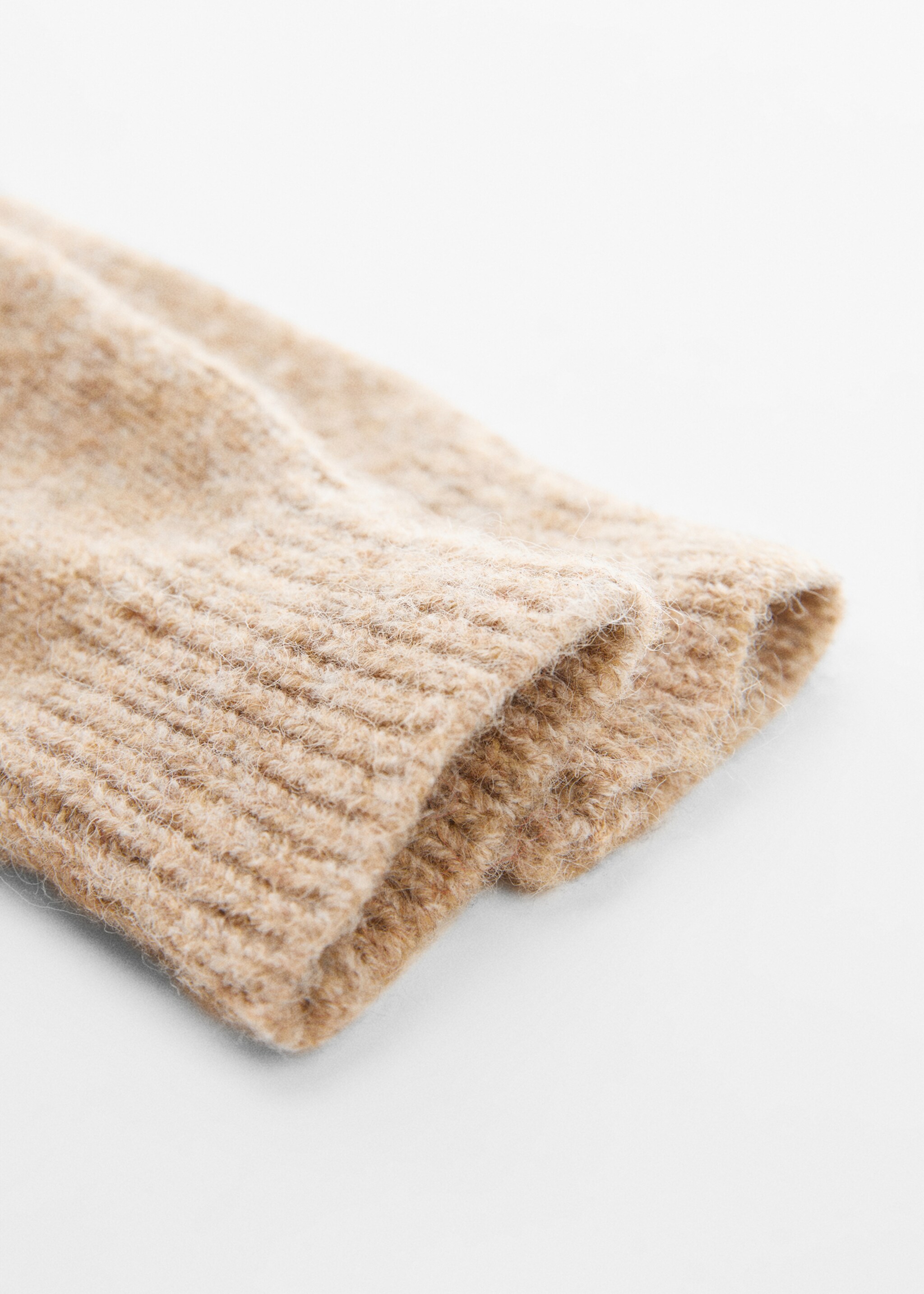 Ribbed knit gloves - Medium plane