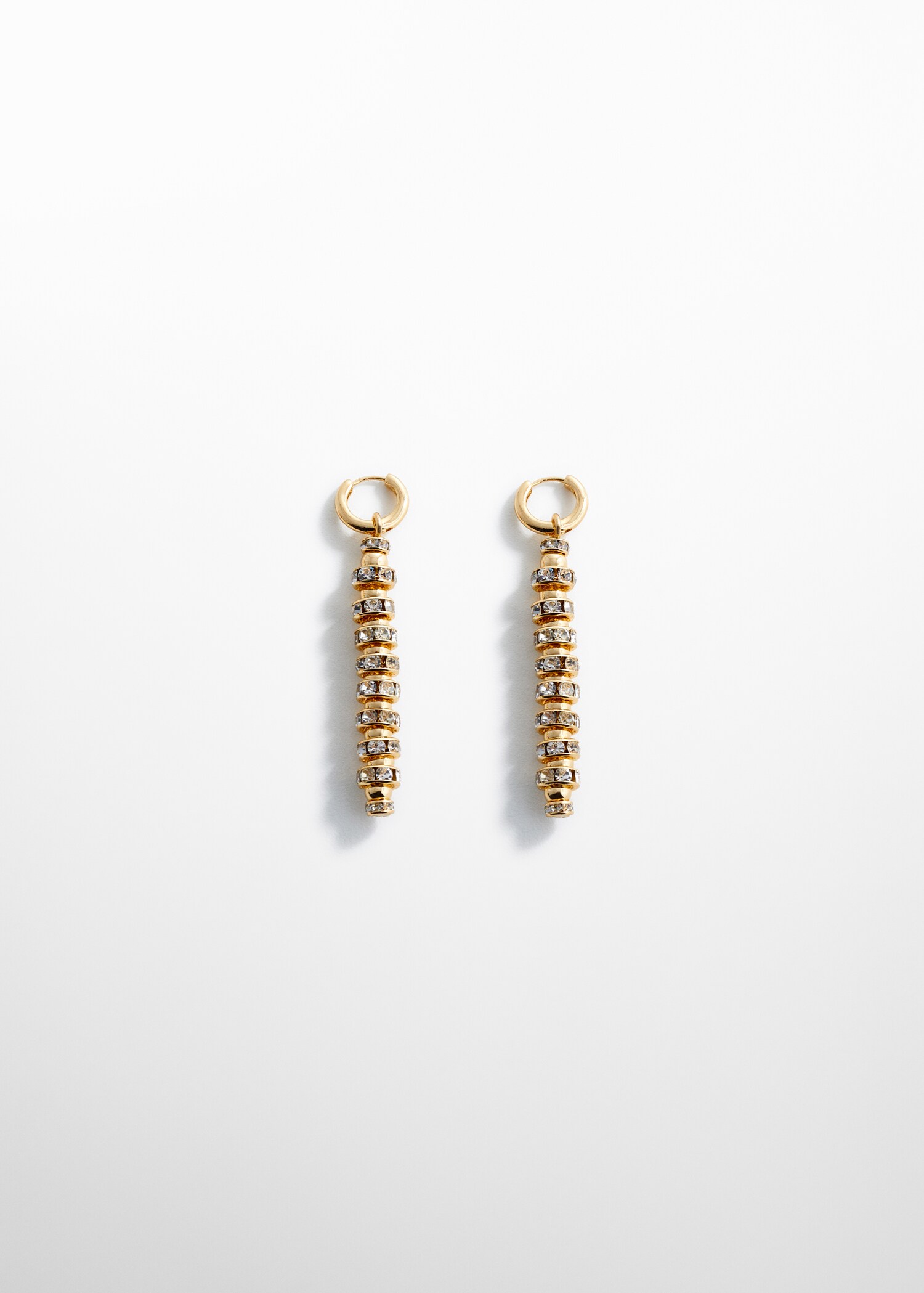 Boucles d’oreilles avec un pendentif en cristaux - Article sans modèle