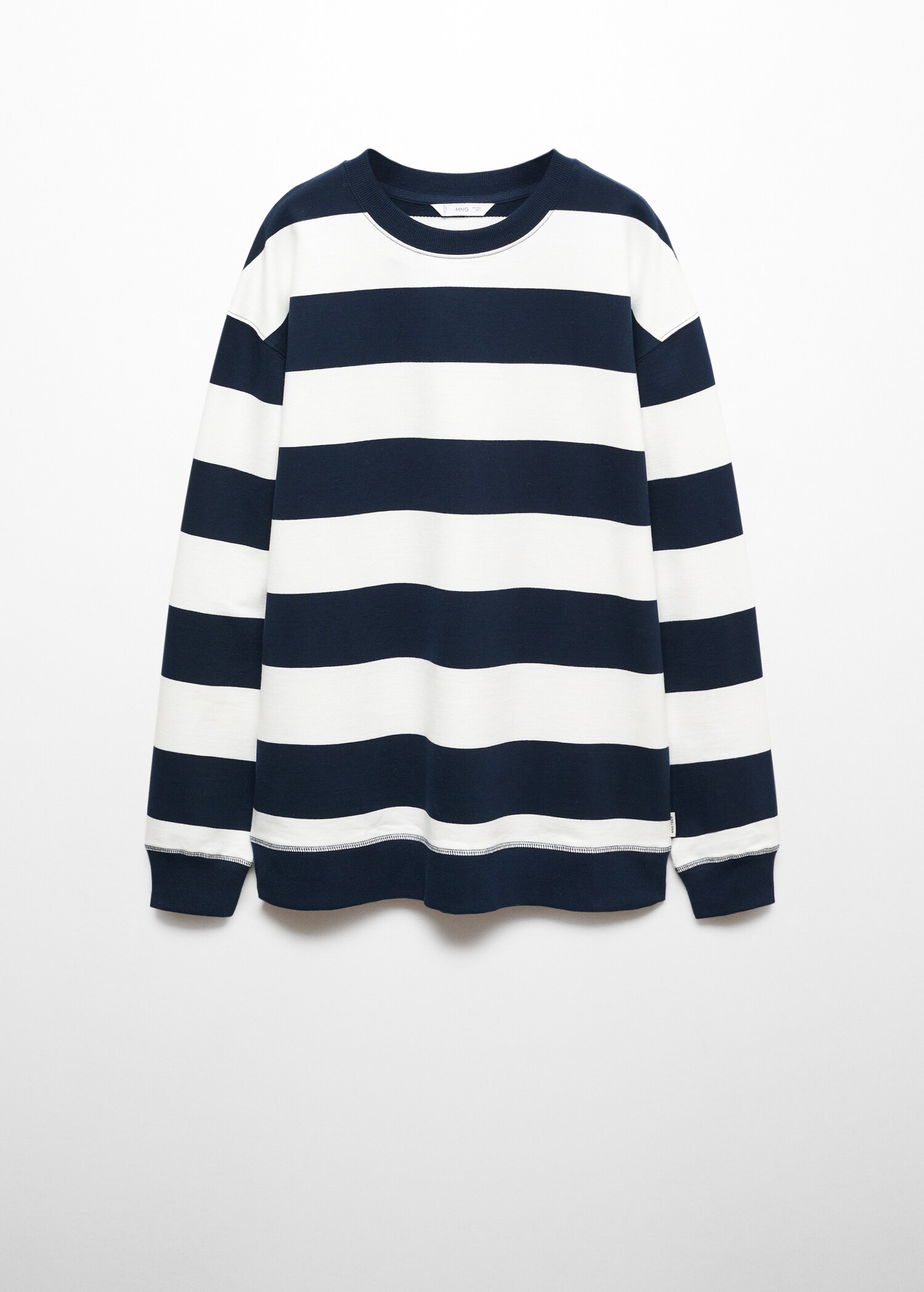 Gestreiftes Baumwoll-Sweatshirt - Artikel ohne Model