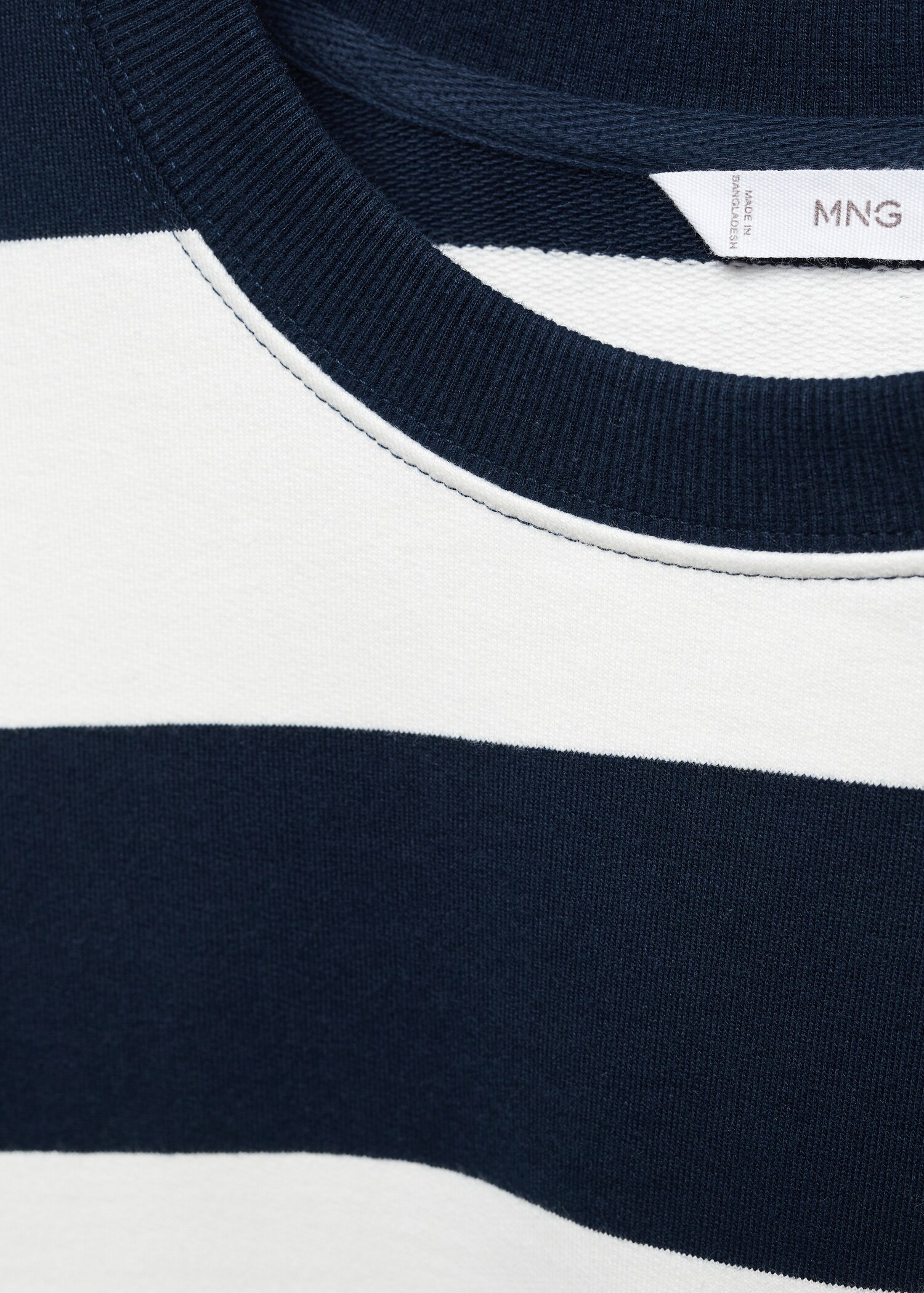 Gestreiftes Baumwoll-Sweatshirt - Detail des Artikels 8