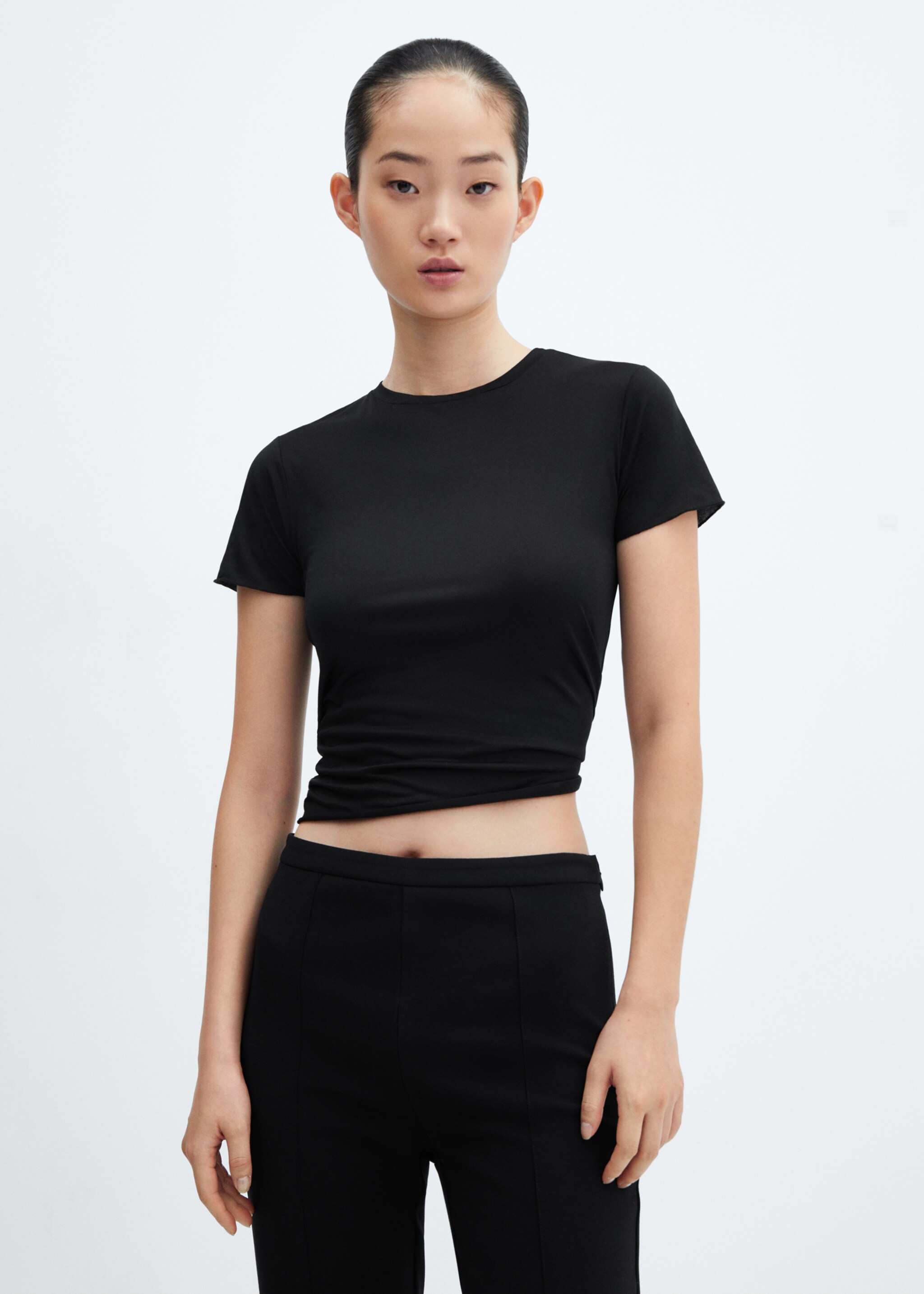Short sleeve t-shirt - Medium plane, Black. Ref: 57047754-00.