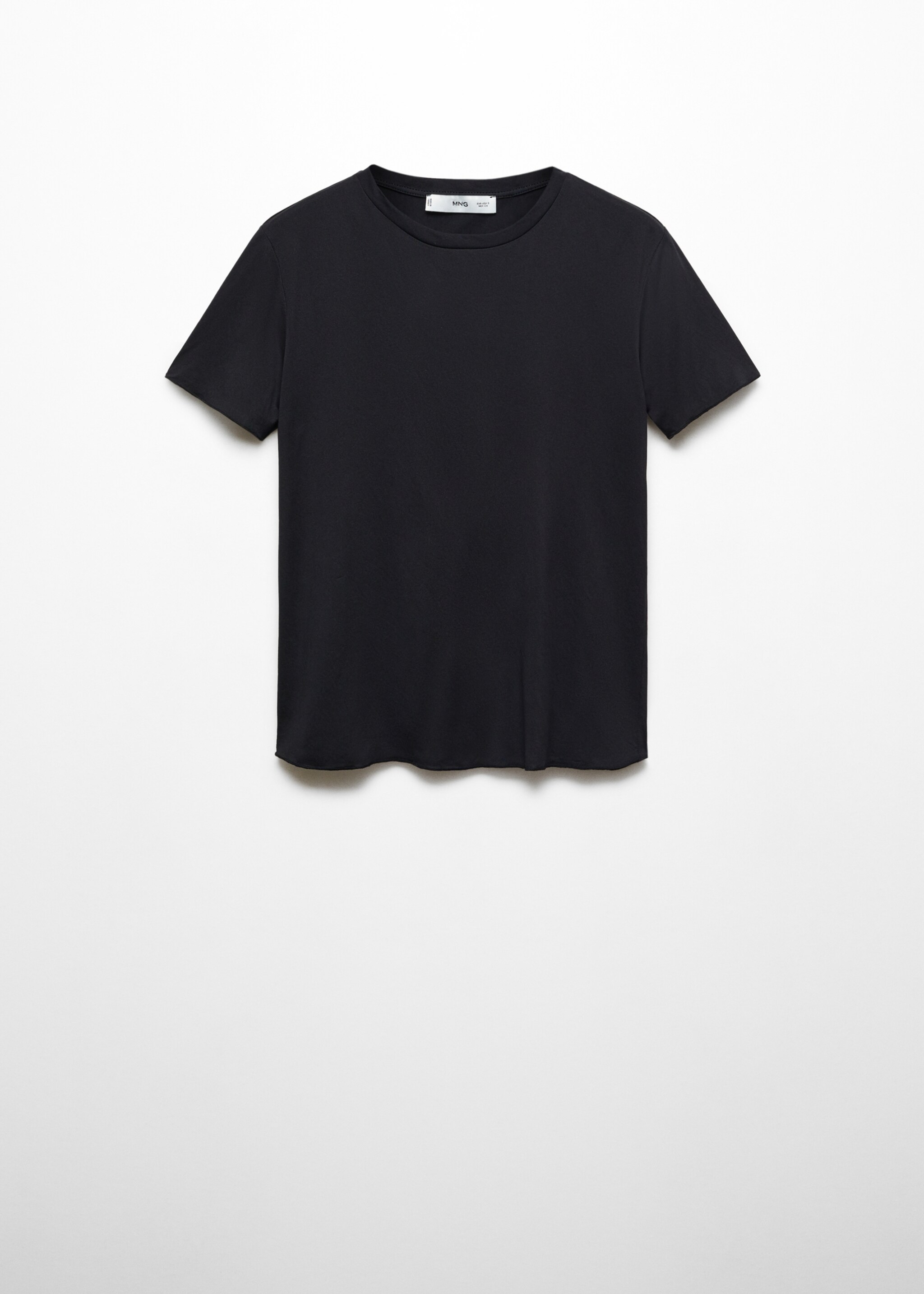 Short sleeve t-shirt - Article without model, Black. Ref: 57047754-00.
