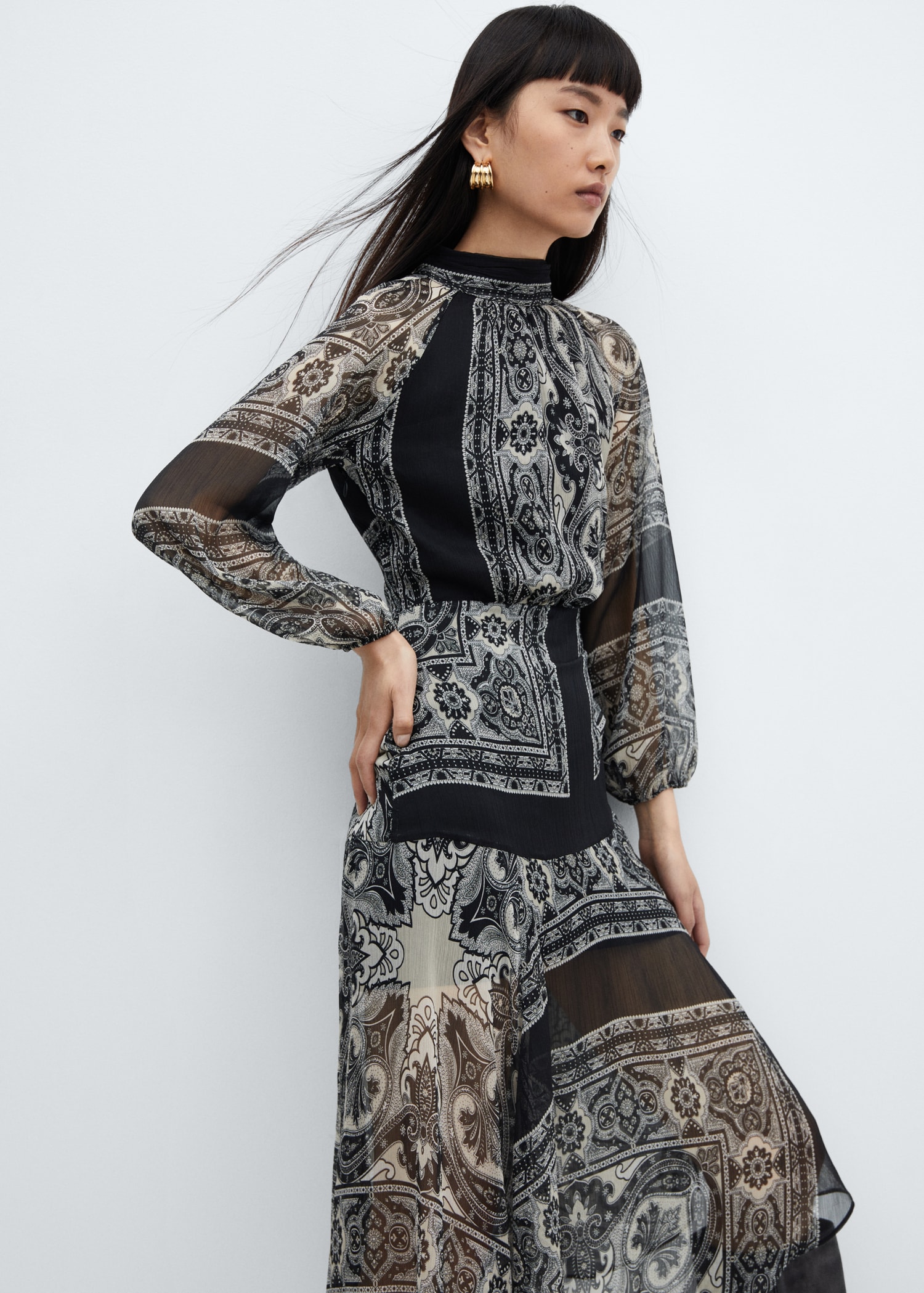 Asymmetric Dress Mango Long Sleeve Dress Mango Semi-Transparent Asymmetrical Dress Green Woman Asymmetric Dress Mango Long Sleeve Dress Mango Semi-Transparent Asymmetrical Dress Green Woman