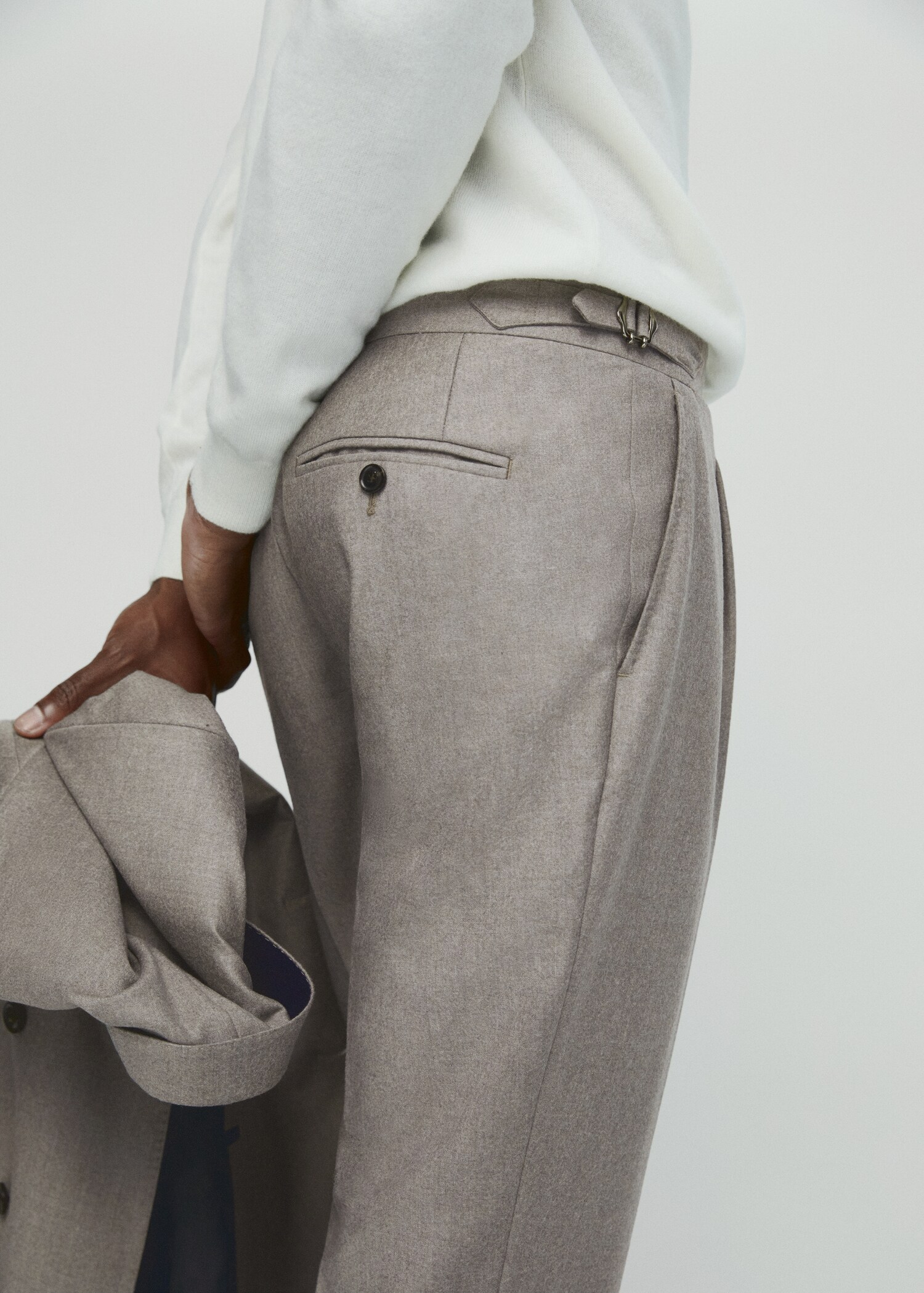 Virgin wool suit trousers - Details of the article 4