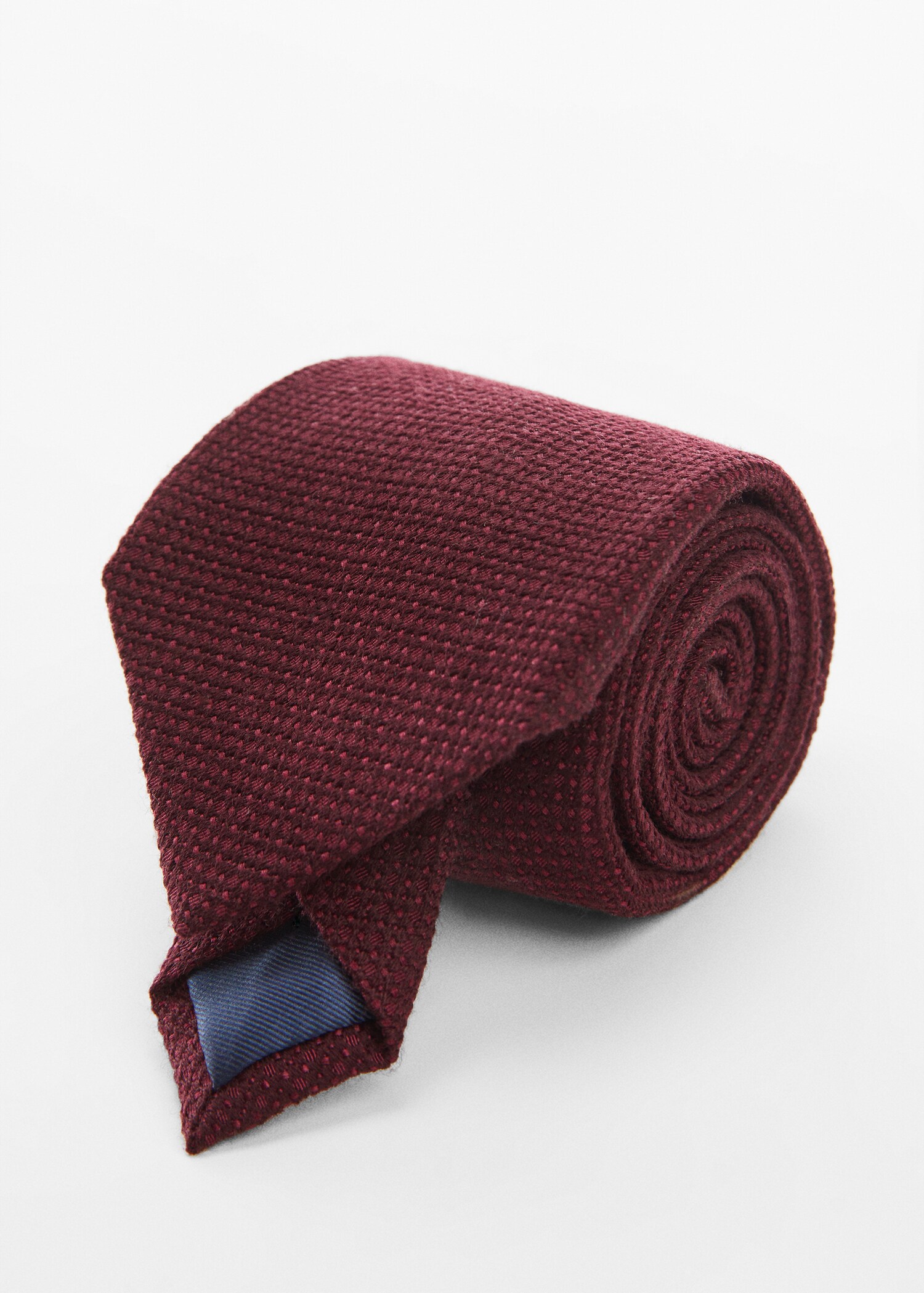 Corbata estructura lana-seda - Plano medio
