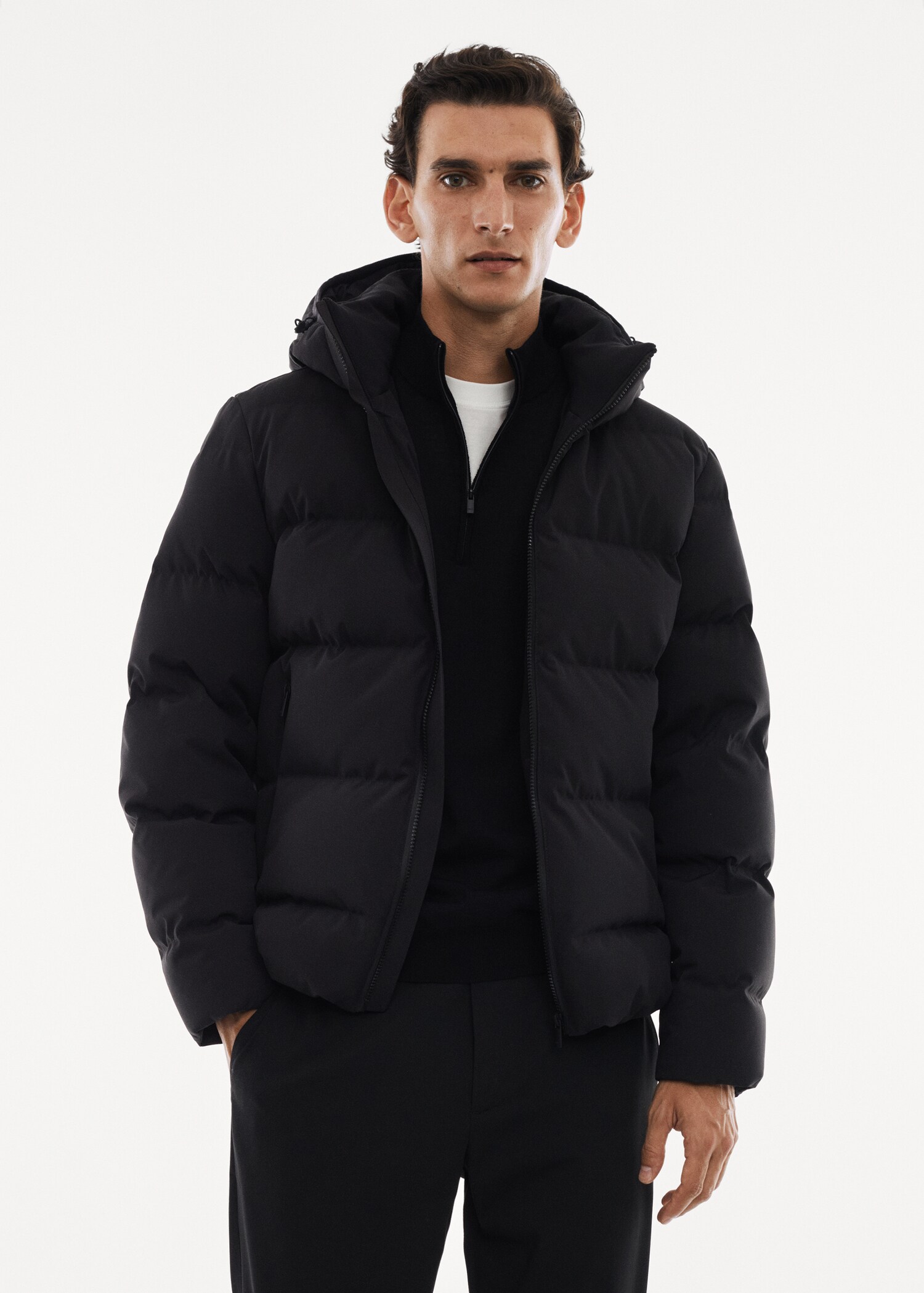 Anorak pluma water repellent - Plano medio