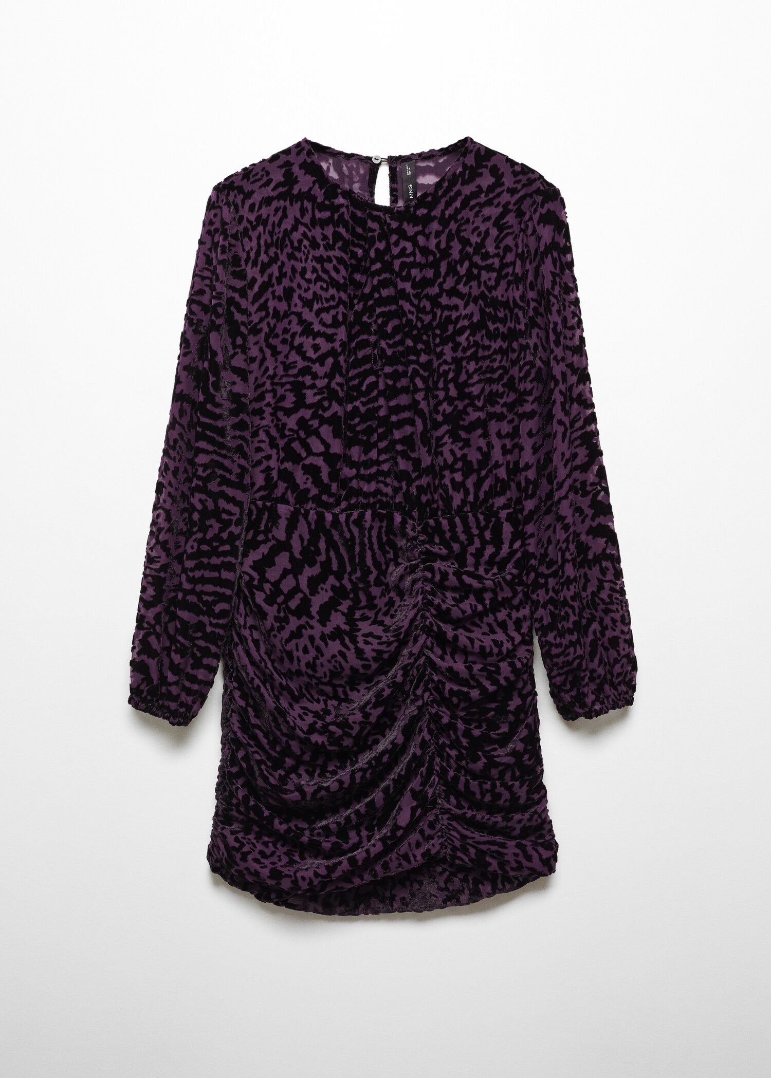 Animal-print velvet dress - Article without model