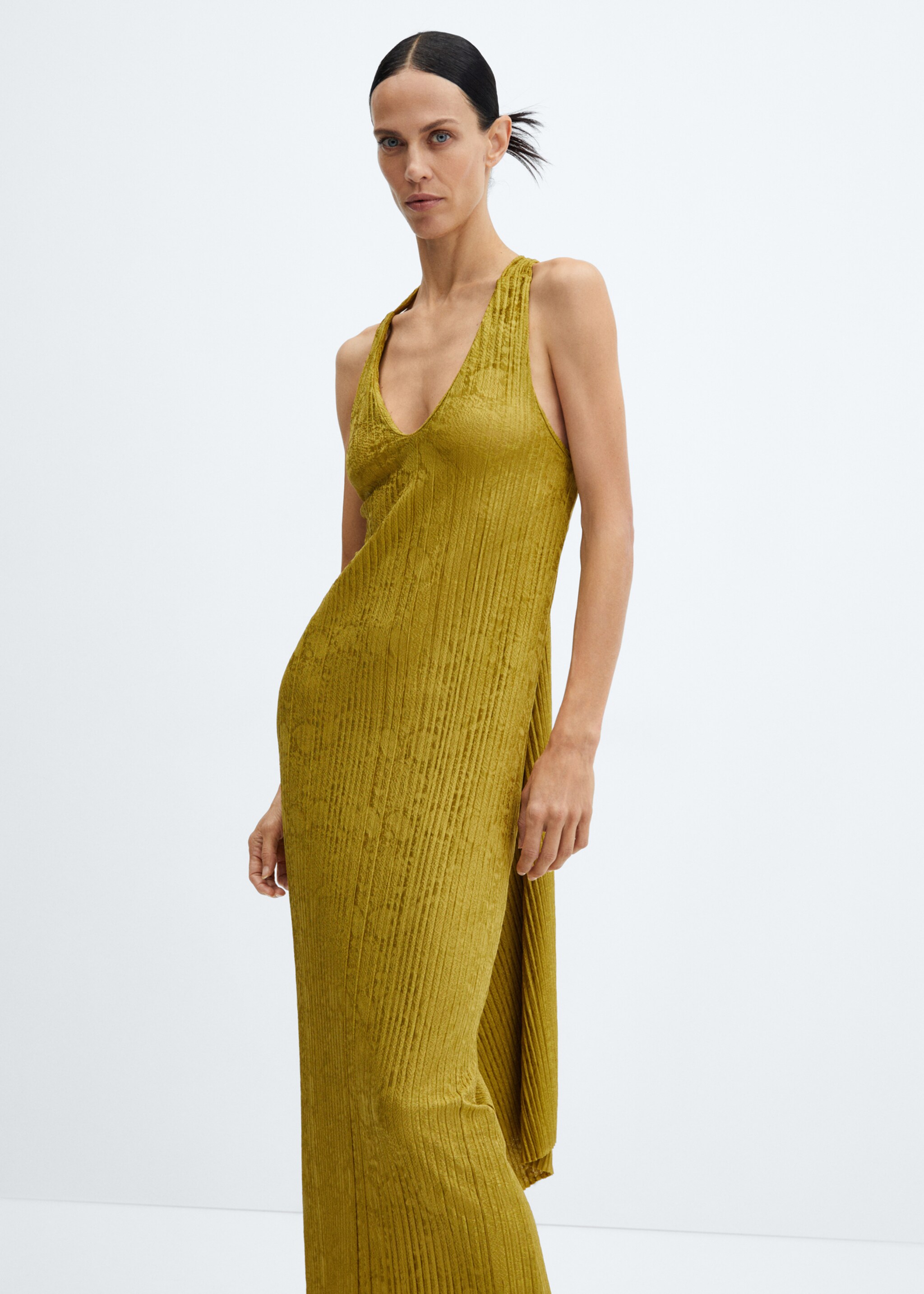 Rückenfreies Plissée-Kleid - Detail des Artikels 2