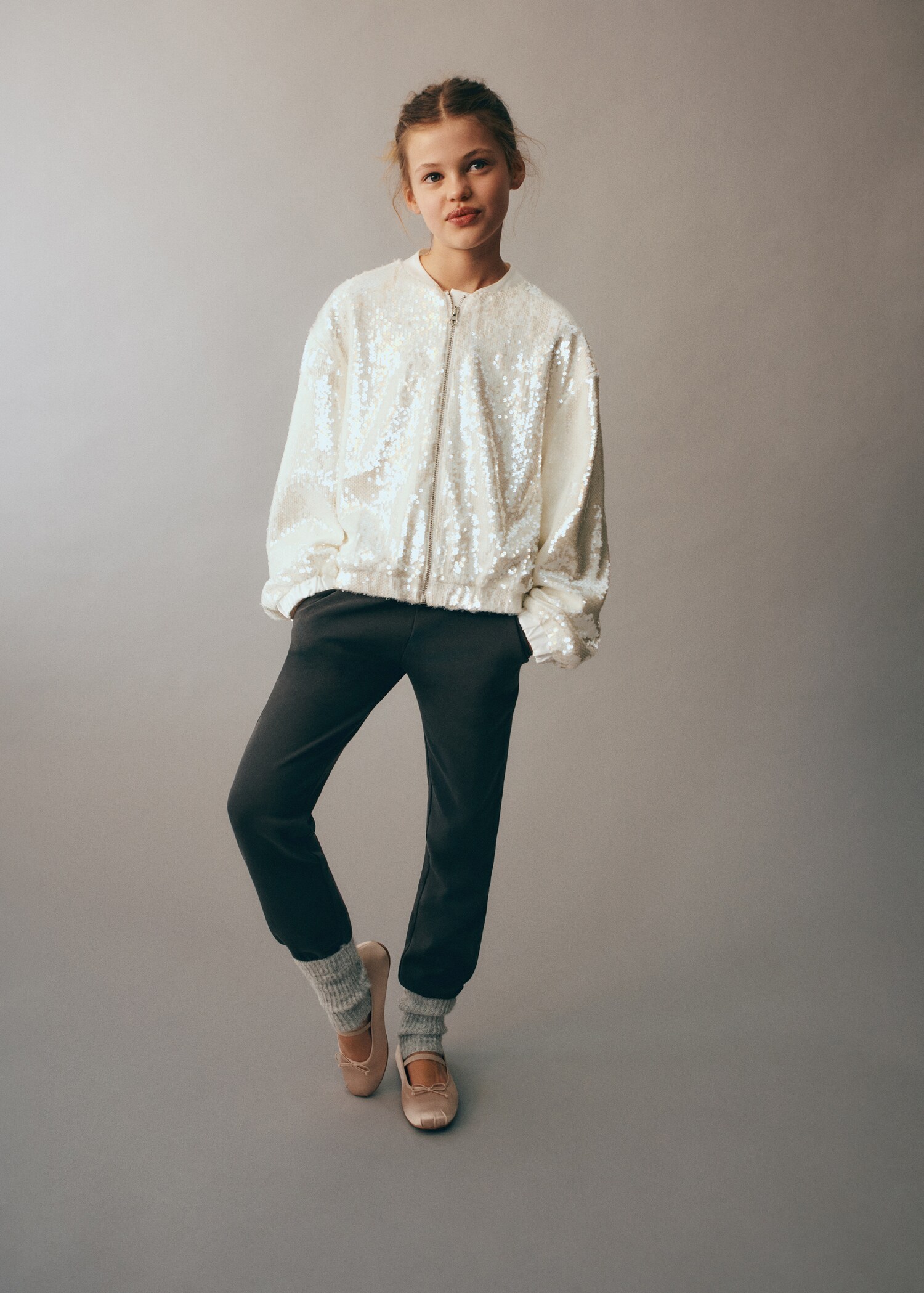 Cotton jogger-style trousers - Details of the article 5