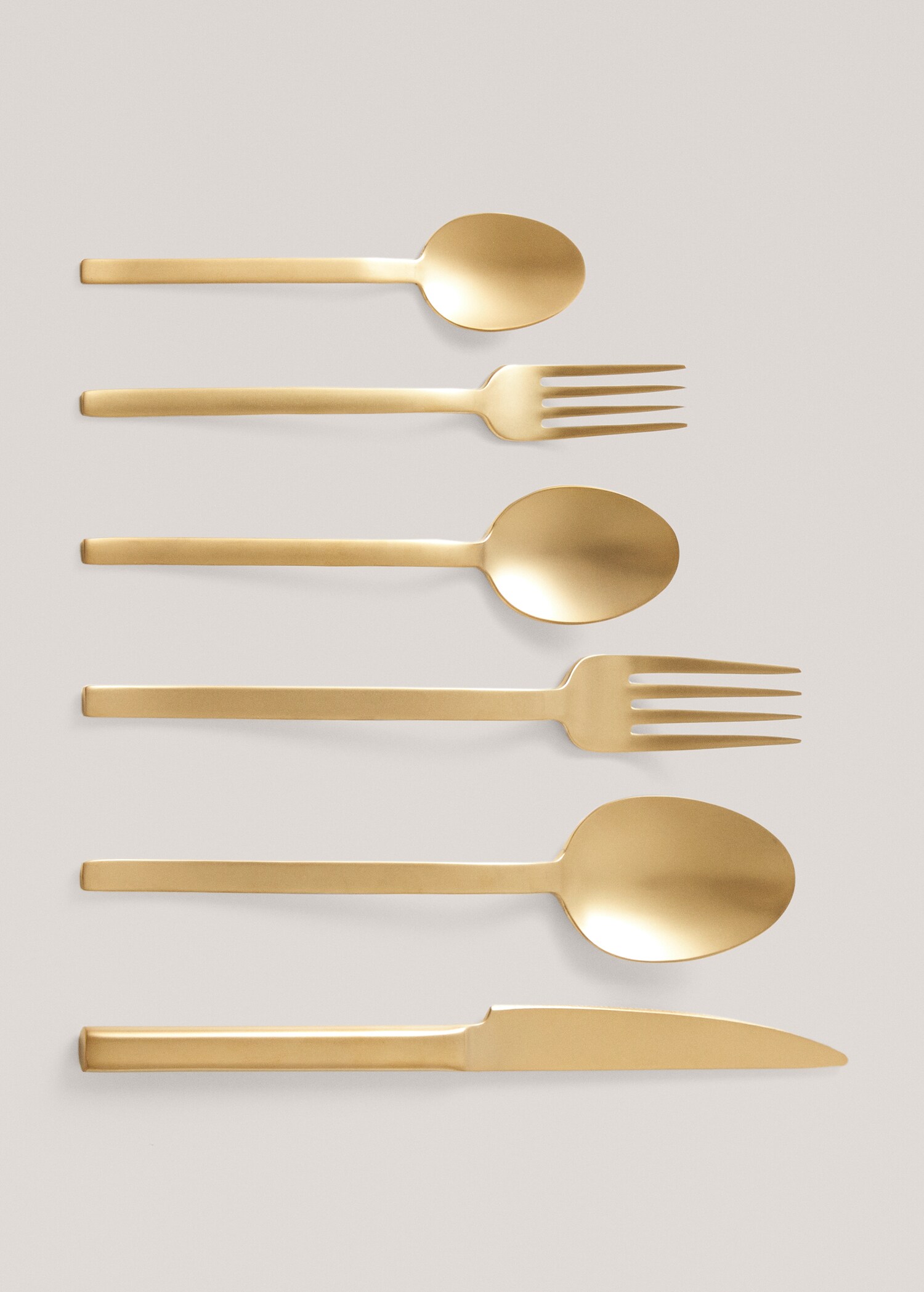 4-pack of 100% steel gold spoons - Details of the article 3