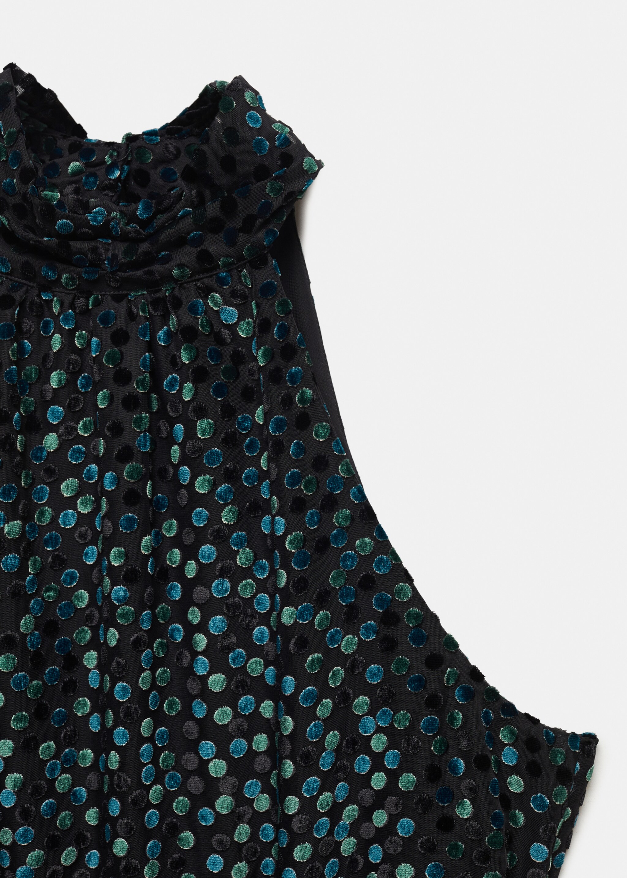 Kjole med halter-neck i speilfløyel - Artikkeldetalj 8