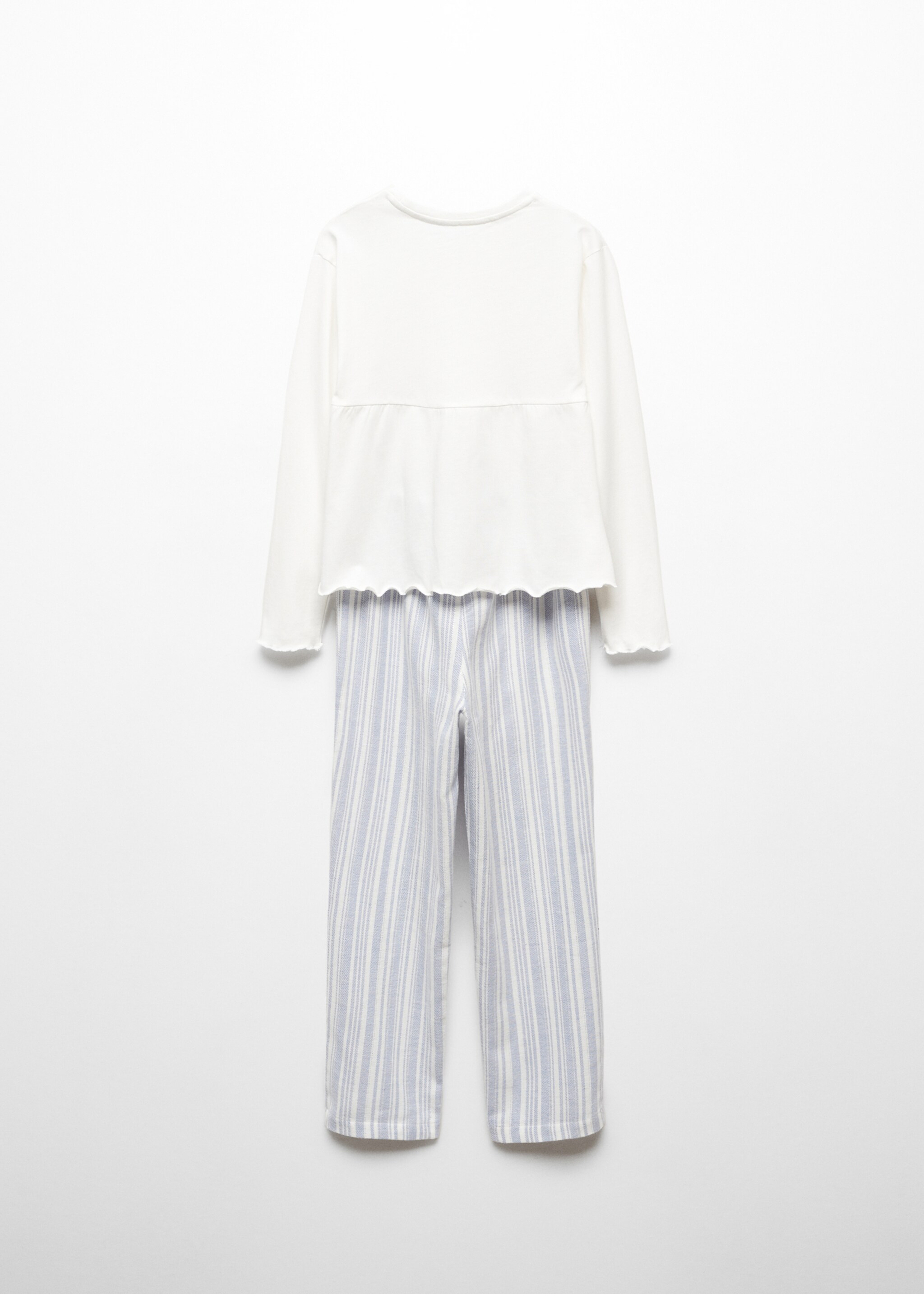 Striped cotton long pyjama - Reverse of the article