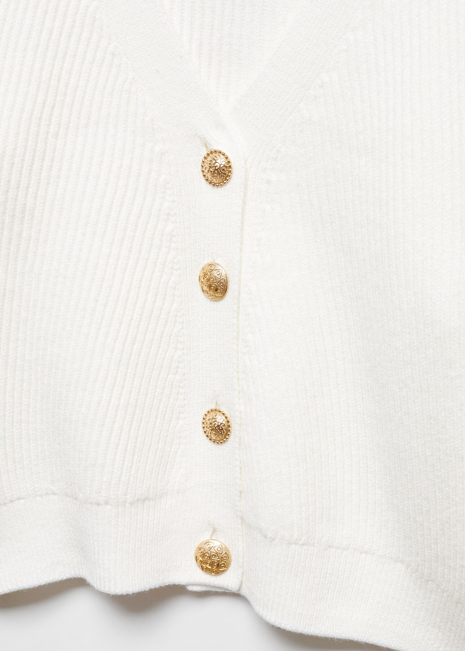 Ribbad cardigan med knappar - Detaljer om artikeln 8