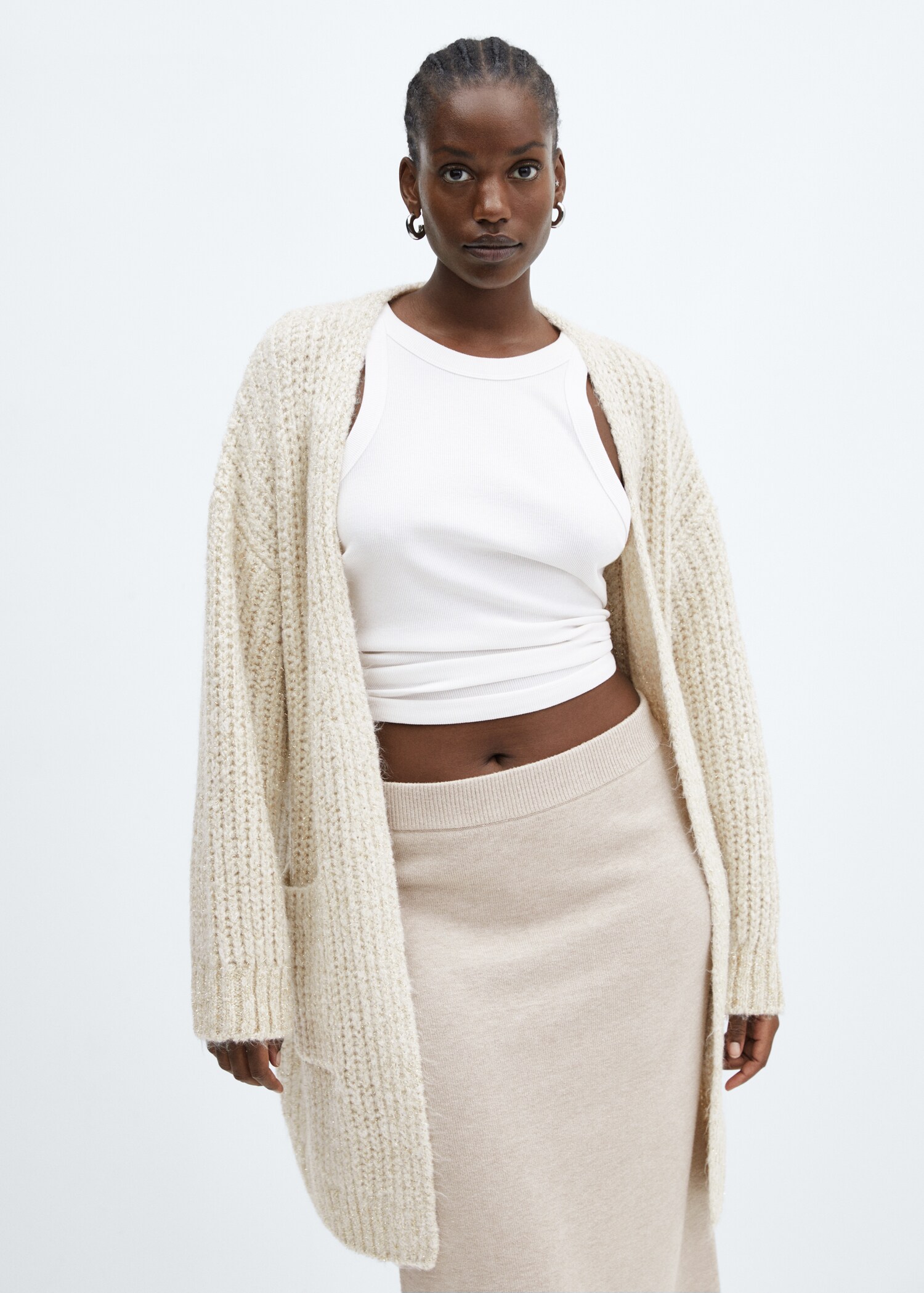 Grofgebreid lurex vest - Detail van het artikel 5