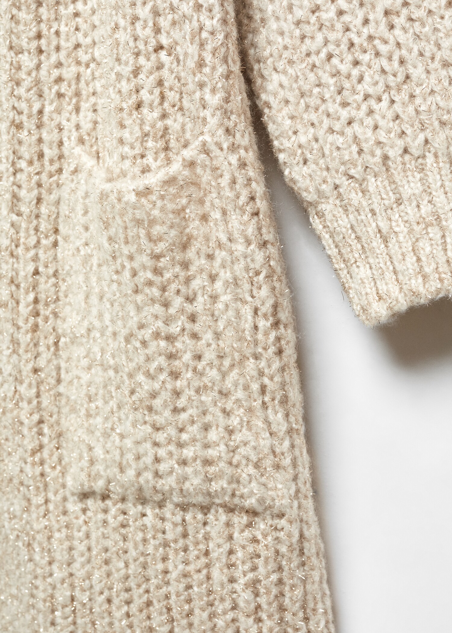 Grofgebreid lurex vest - Detail van het artikel 8
