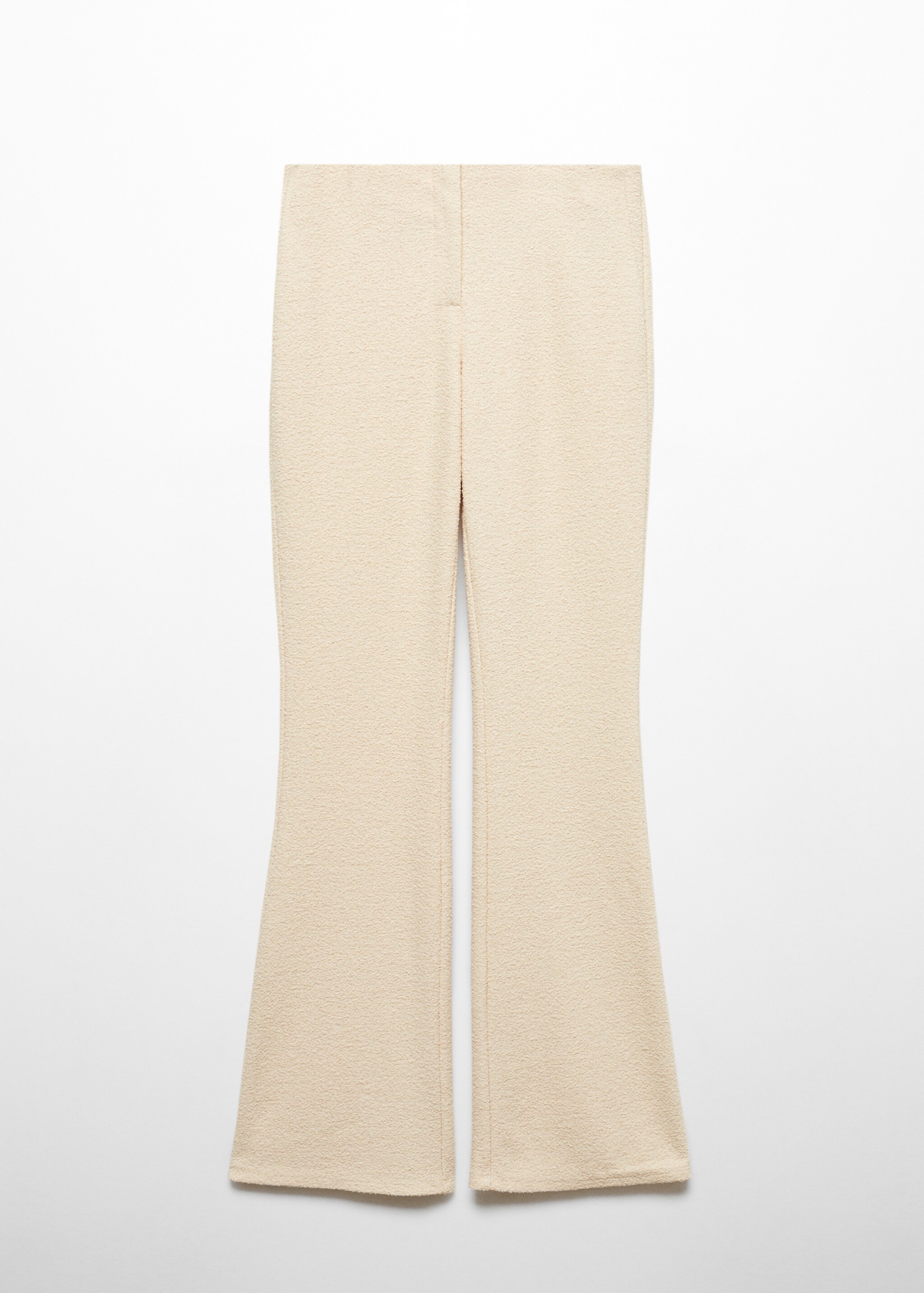 Flared knitted trousers - Article without model, Off White. Ref: 57049123-00.